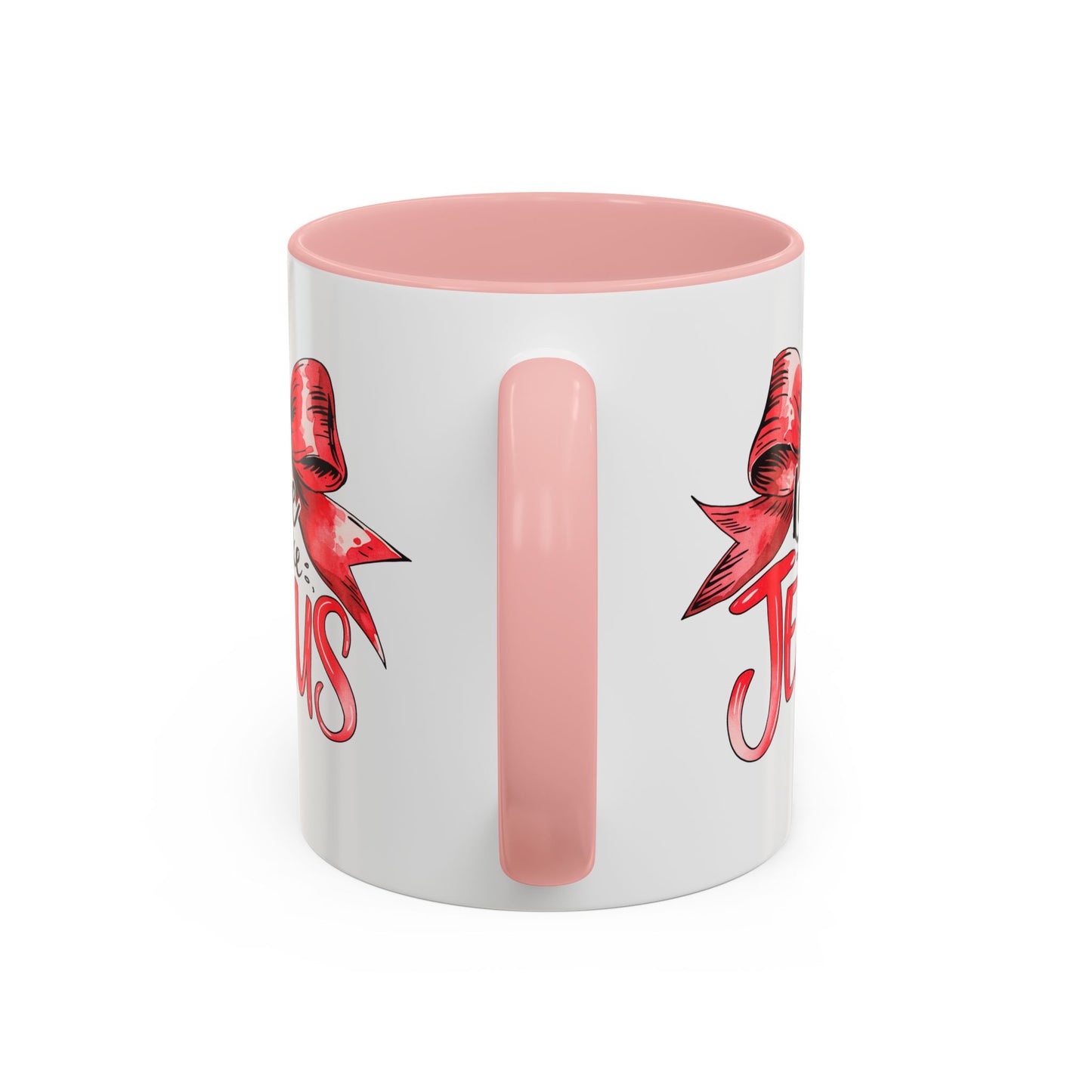Love Like Jesus Accent Coffee Mug, Inspirational Gift, Unique Ceramic Mug, Christian Decor, Faith-Based Present, Daily Motivation