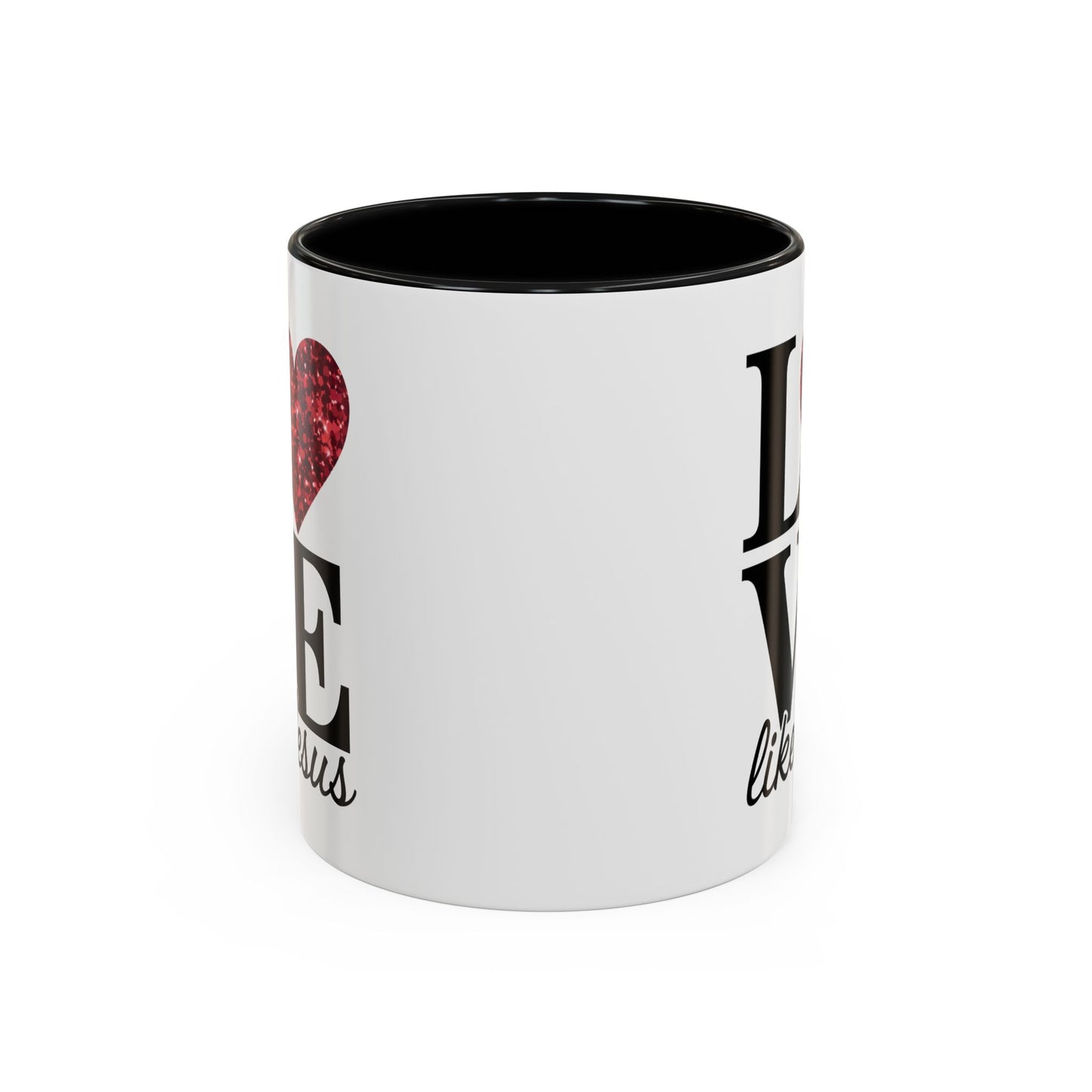 Inspirational Love Mug - Heart Design, Perfect Gift for Christians, Quotes Mug, Coffee Lover's Gift, Decorate Your Kitchen