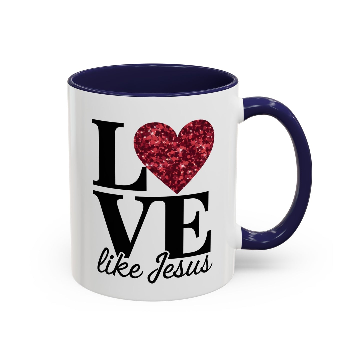 Inspirational Love Mug - Heart Design, Perfect Gift for Christians, Quotes Mug, Coffee Lover's Gift, Decorate Your Kitchen