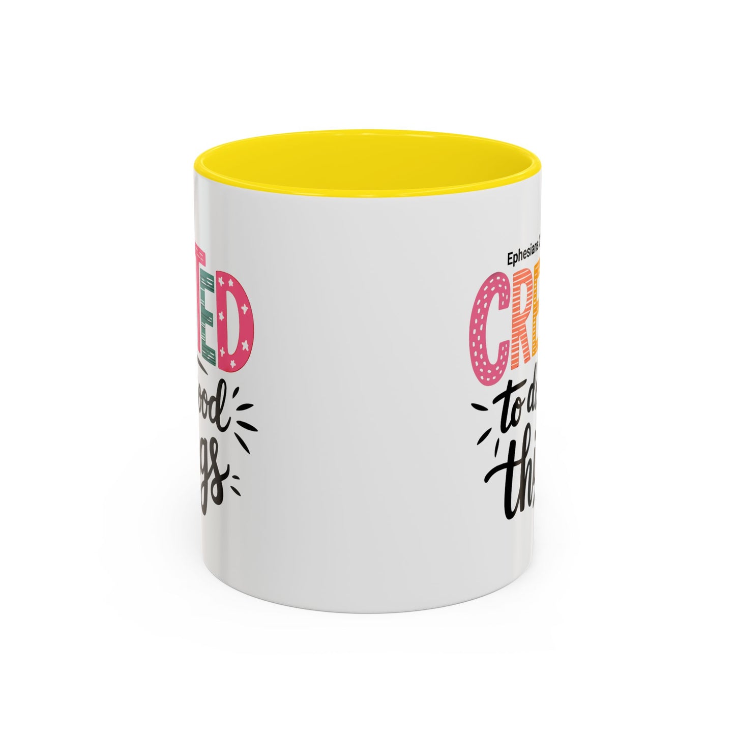 Inspirational Accent Coffee Mug - Perfect for Gifts, Home Decor, Faith-Based Inspirations, Motivational Quotes, Christian Encouragement