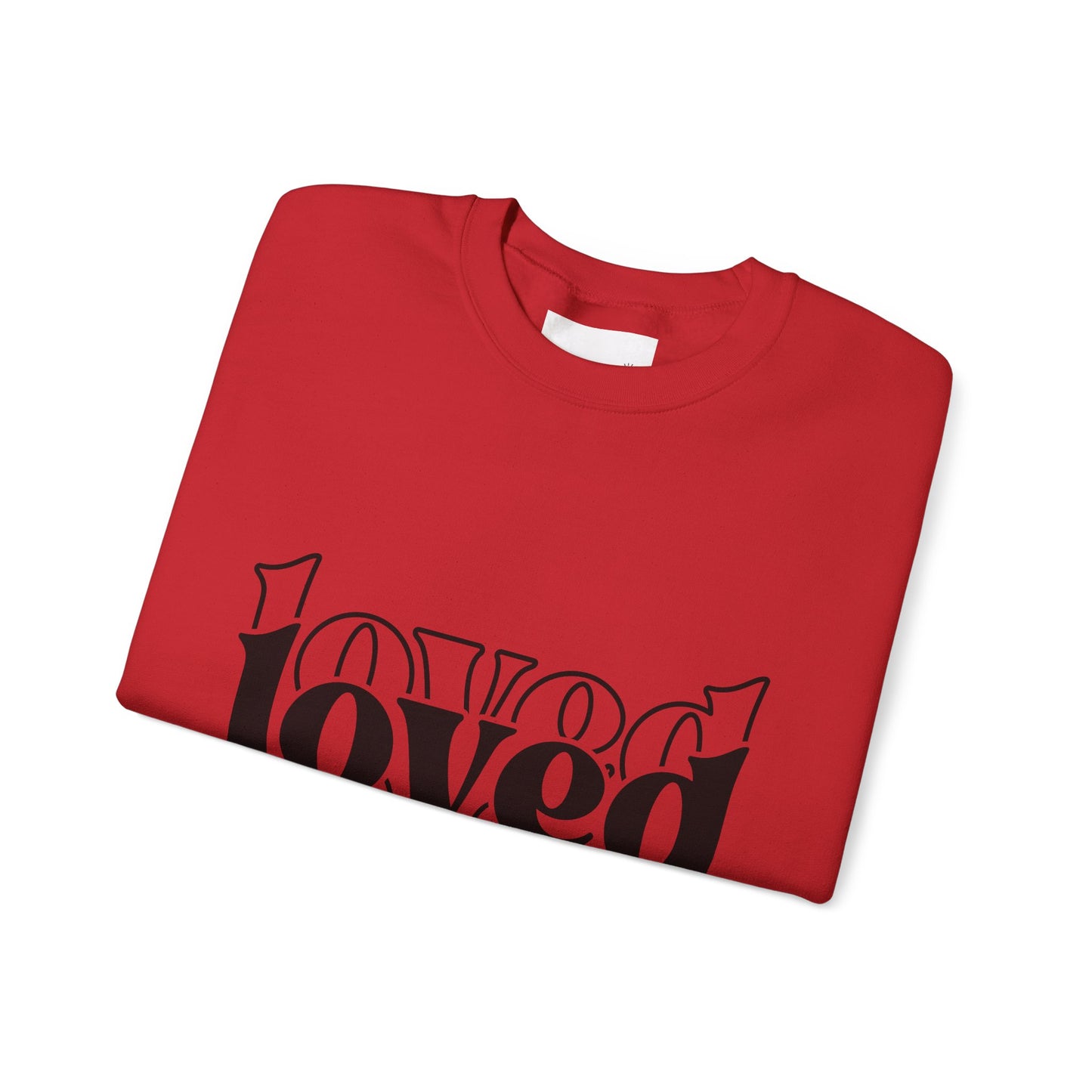 Loved Crewneck Sweatshirt | Cozy Christian Apparel, Perfect for Faith Events, Gift for Her, Church Outfits, Inspirational Fashion