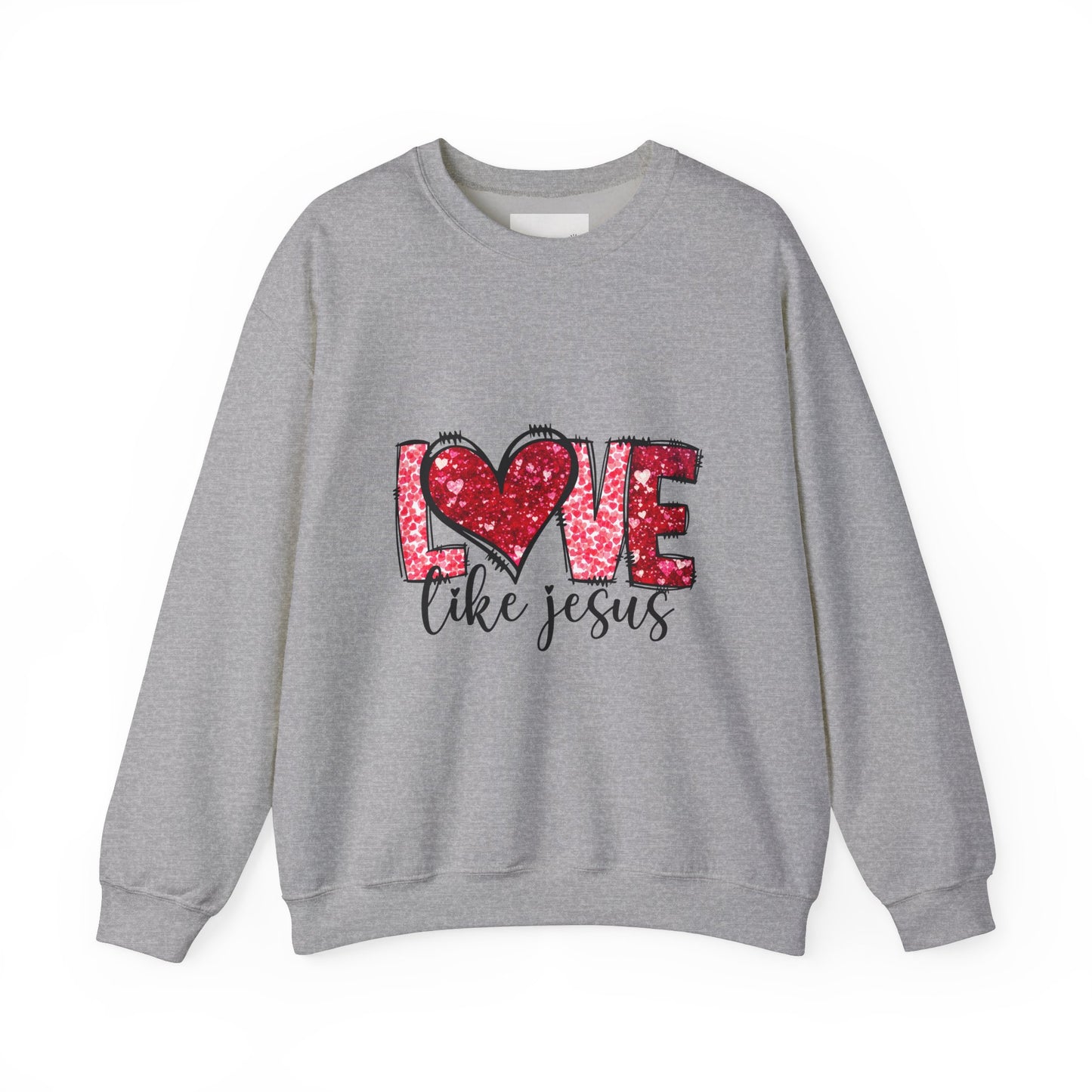 Love Like Jesus Crewneck Sweatshirt, Faithful Christians Gift, Cozy Christian Apparel, Inspirational Sweatshirt, Religious Gifts