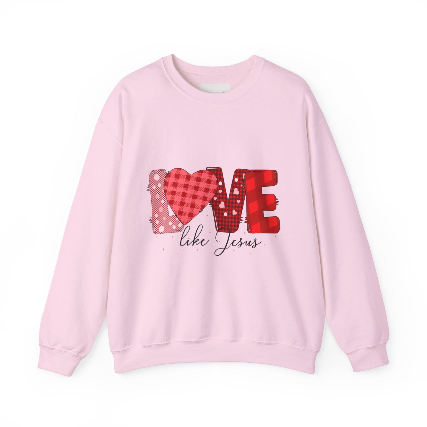 Love Like Jesus Sweatshirt | Cozy Crewneck for Faith & Love | Perfect for Easter, Valentine's Day, Christian Gifts, Casual Wear, Bible Study