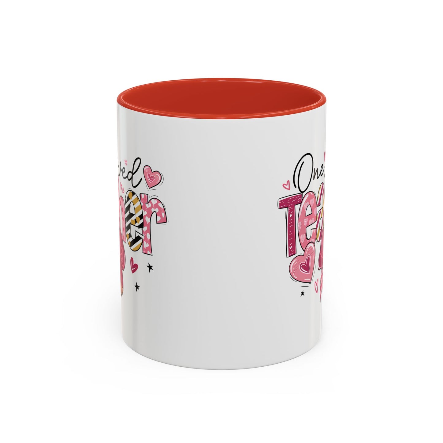 Cute Teacher Coffee Mug - One Loved Teacher Gift, Teacher Appreciation, Back to School, Inspirational Mug, Classroom Decor