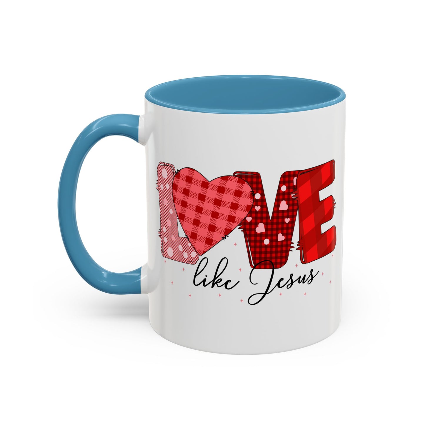 Love Like Jesus Accent Coffee Mug - Perfect Gift for Coffee Lovers, Inspirational Mug for Holidays, Home Décor, Christian Gifts, Home