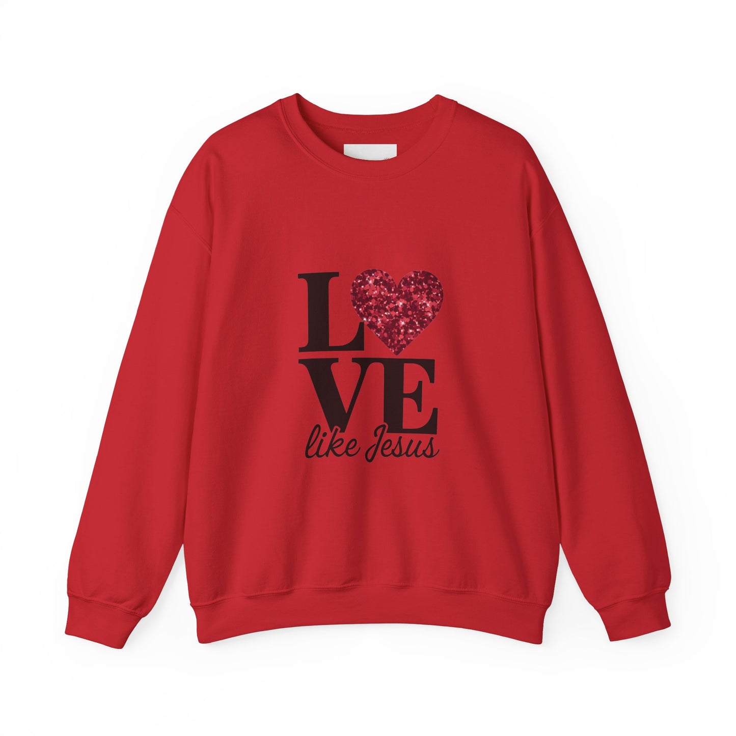 Love Like Jesus Crewneck Sweatshirt, Cozy Christian Apparel, Faith-Based Gift, Religious Fashion, Unisex Sweatshirt