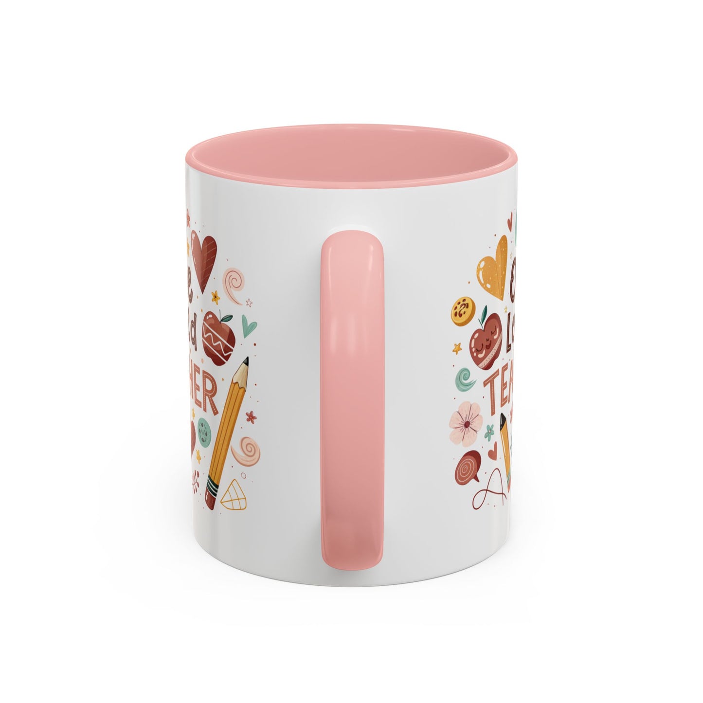 Teacher Appreciation Coffee Mug, Cute Gift for Educators, One Loved Teacher, Ideal for Birthdays and Holidays, Fun and Colorful