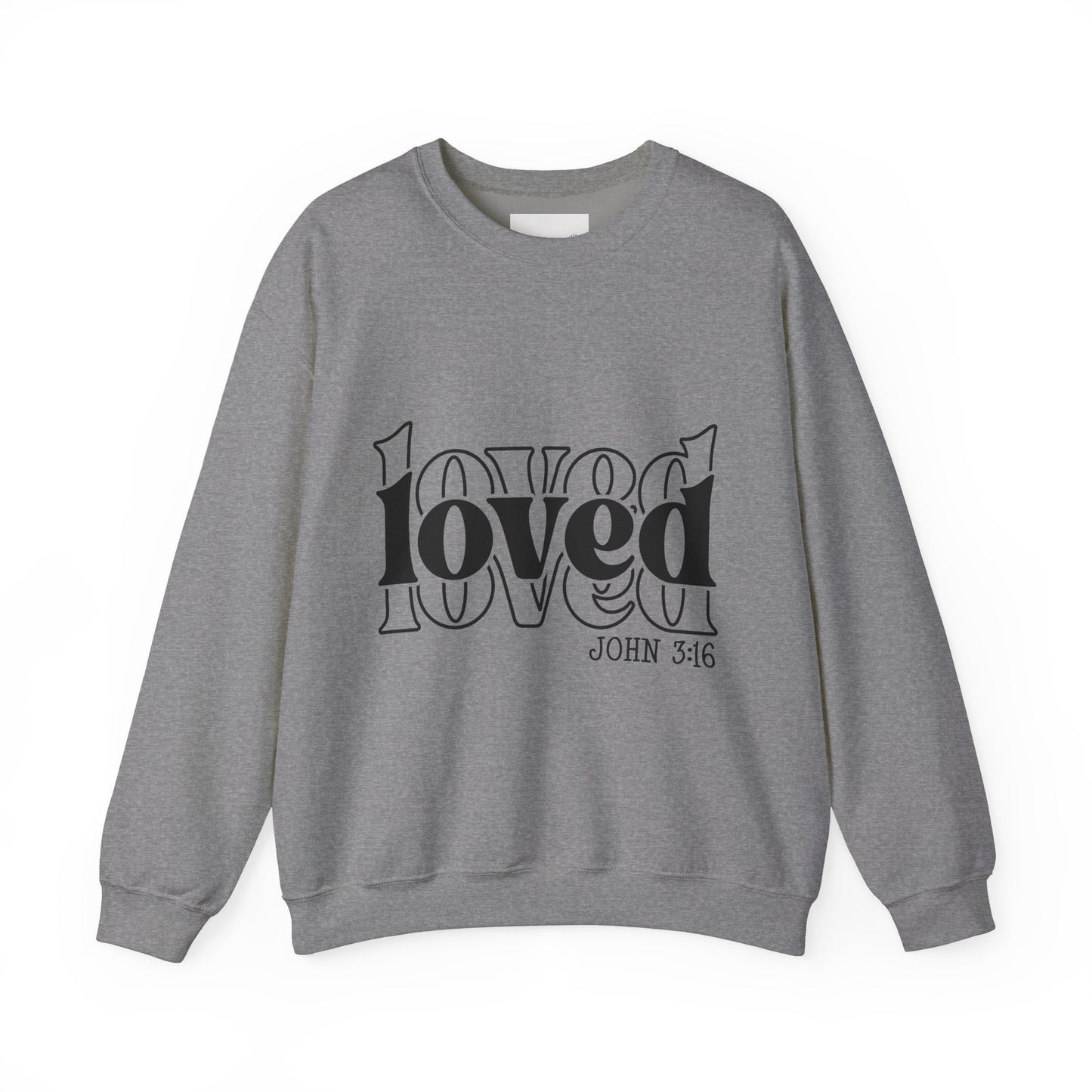 Loved Crewneck Sweatshirt | Cozy Christian Apparel, Perfect for Faith Events, Gift for Her, Church Outfits, Inspirational Fashion