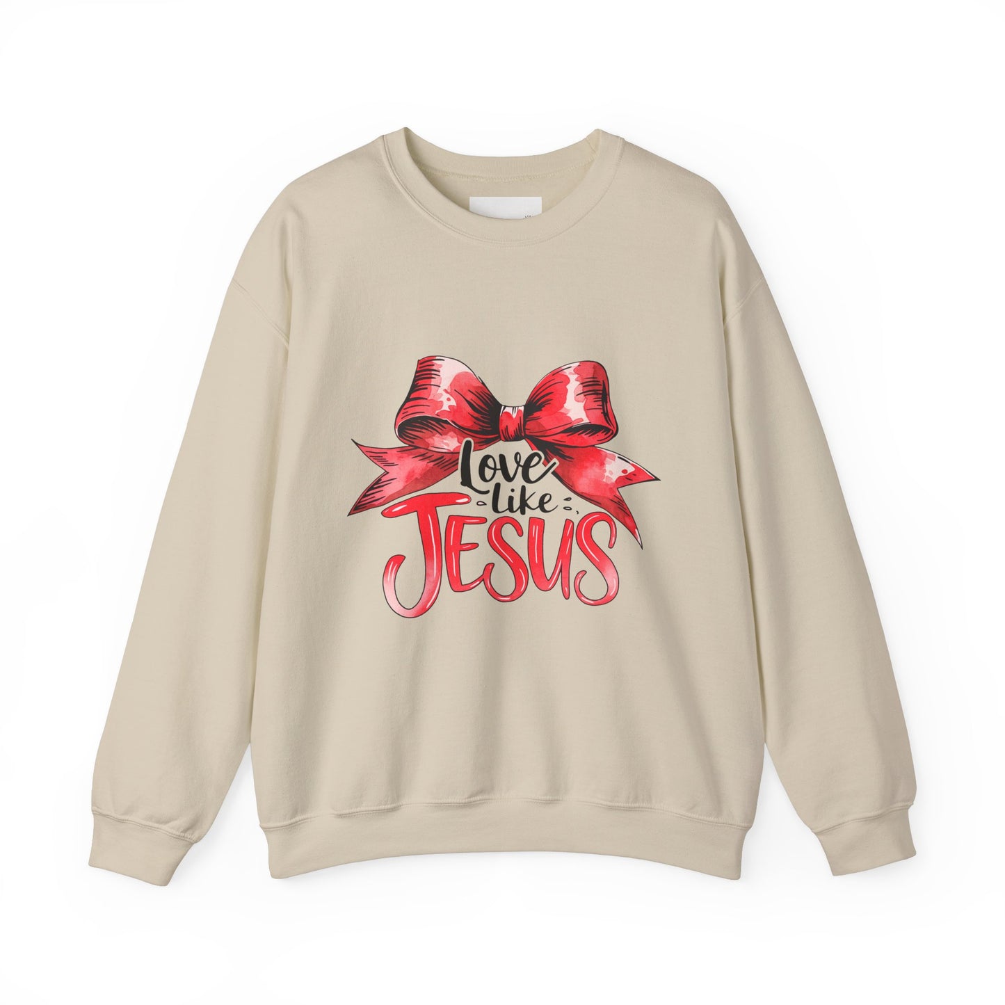Love Like Jesus Sweatshirt | Inspirational Crewneck | Faith-Based Apparel | Christian Gift | Cozy Church Wear, Religious Motivation,