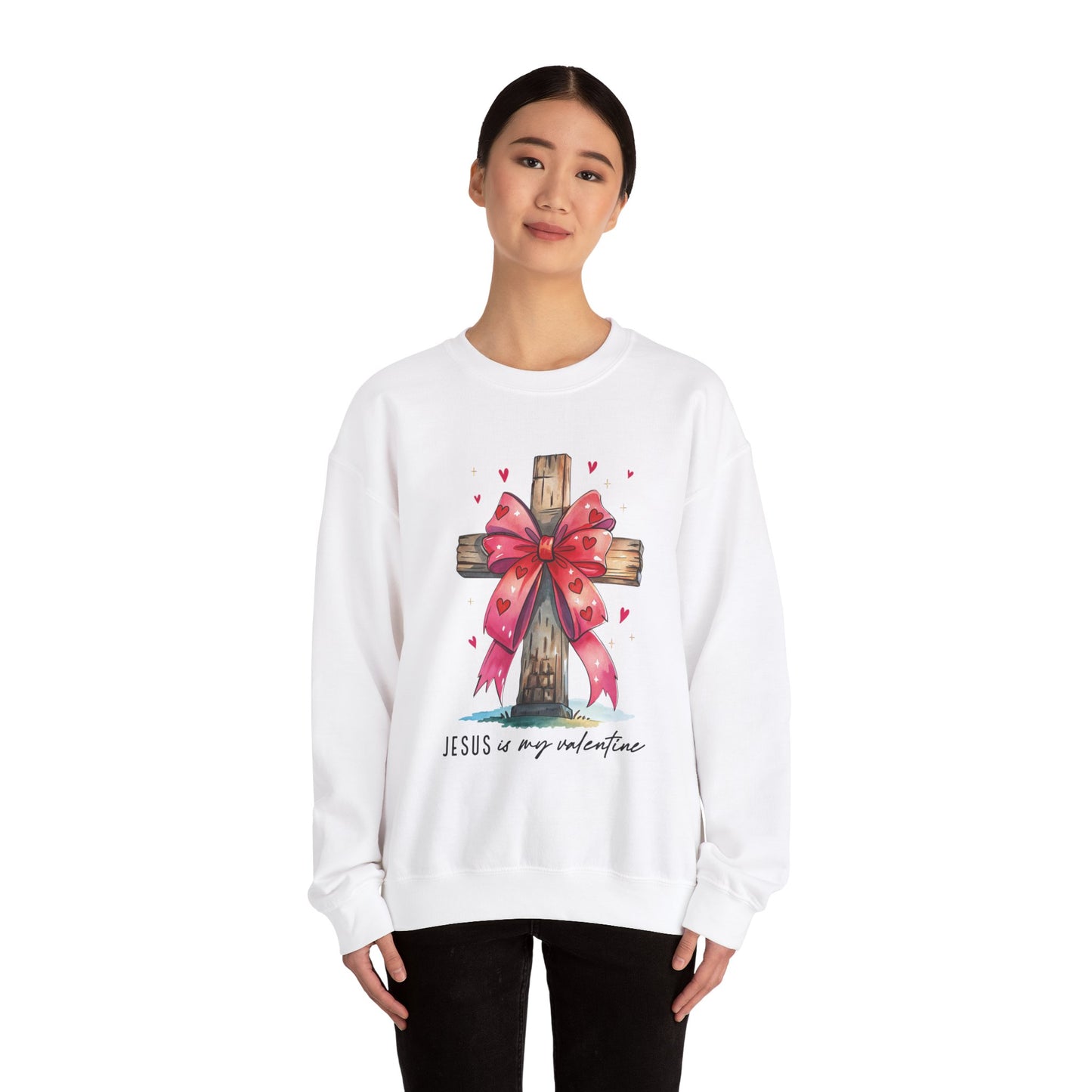 Faith-Inspired Crewneck Sweatshirt, Cozy Christian Gift, Jesus Love Apparel, Church Sweatshirt, Cute Casual Outfit
