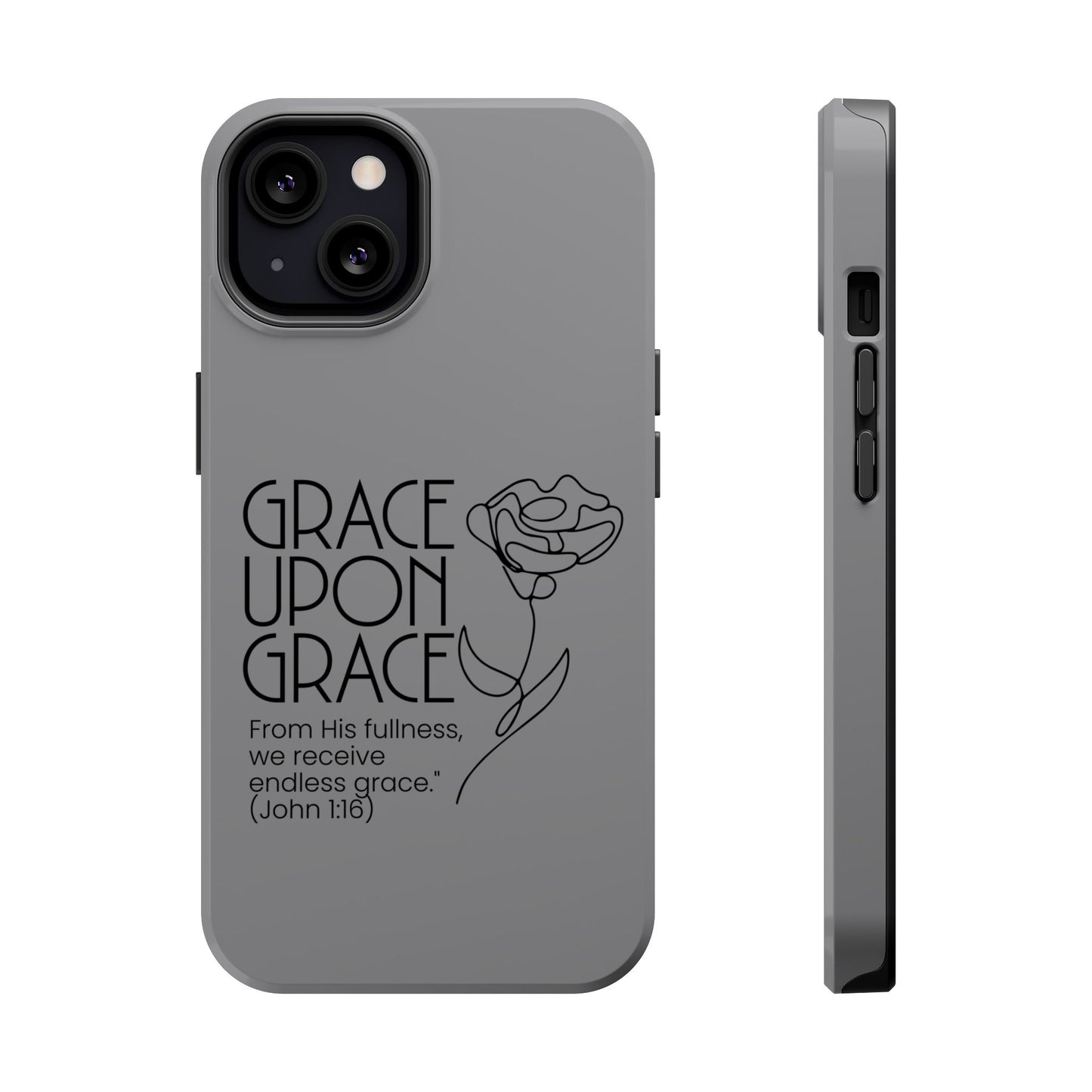 Inspirational Magnetic Phone Case - 'Grace Upon Grace' Design