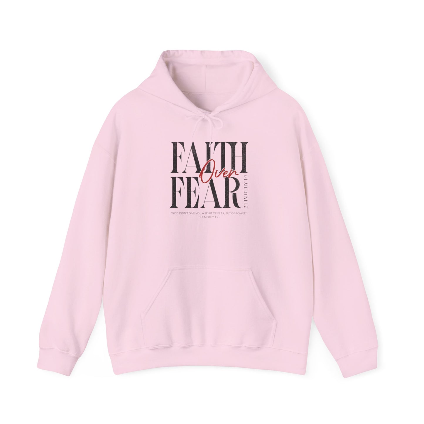 Faith Over Fear Hoodie | Inspirational Sweatshirt for Comfort and Courage, Perfect for Everyday Wear, Gift for Friends, Motivational