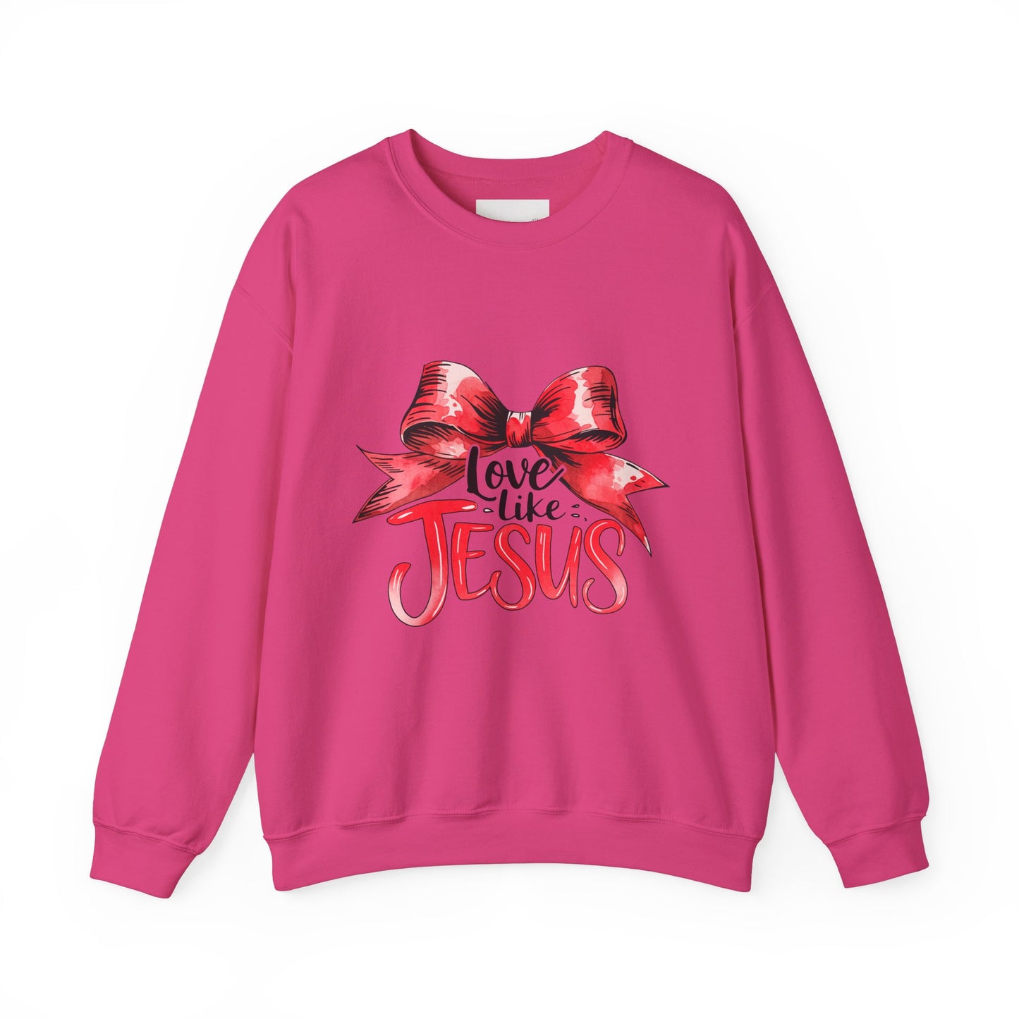 Love Like Jesus Sweatshirt | Inspirational Crewneck | Faith-Based Apparel | Christian Gift | Cozy Church Wear, Religious Motivation,