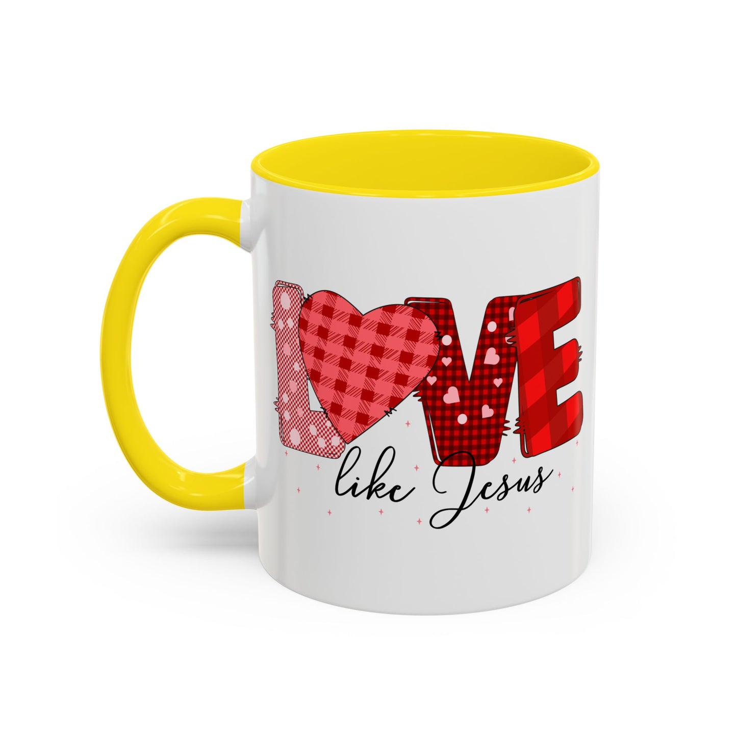 Love Like Jesus Accent Coffee Mug - Perfect Gift for Coffee Lovers, Inspirational Mug for Holidays, Home Décor, Christian Gifts, Home
