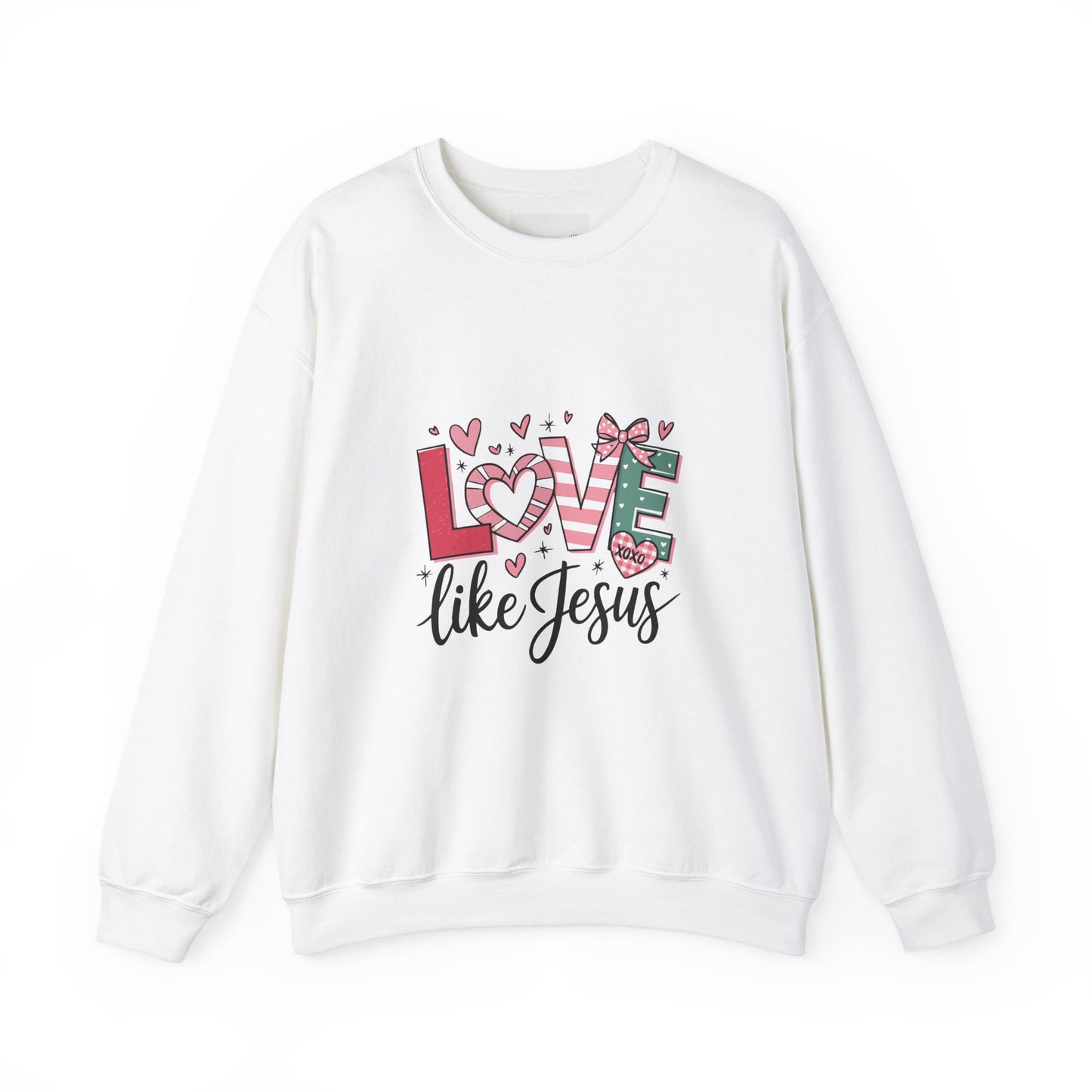 Love Like Jesus Sweatshirt, Cozy Unisex Crewneck, Christian Gift, Inspirational Apparel, Faith-Based Fashion, Spring & Winter Wear