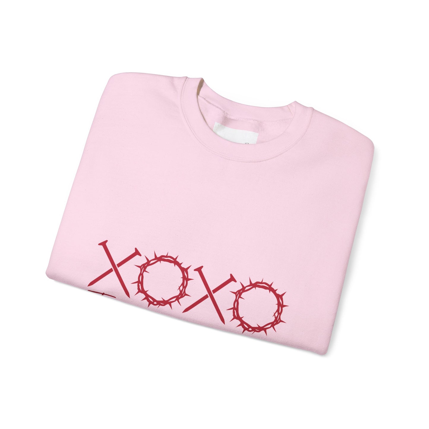 XOXO Love Letters Crewneck Sweatshirt, Unisex Valentines Gift, Cozy Sweatshirt, Perfect for Couples, Romantic Apparel, Casual Wear
