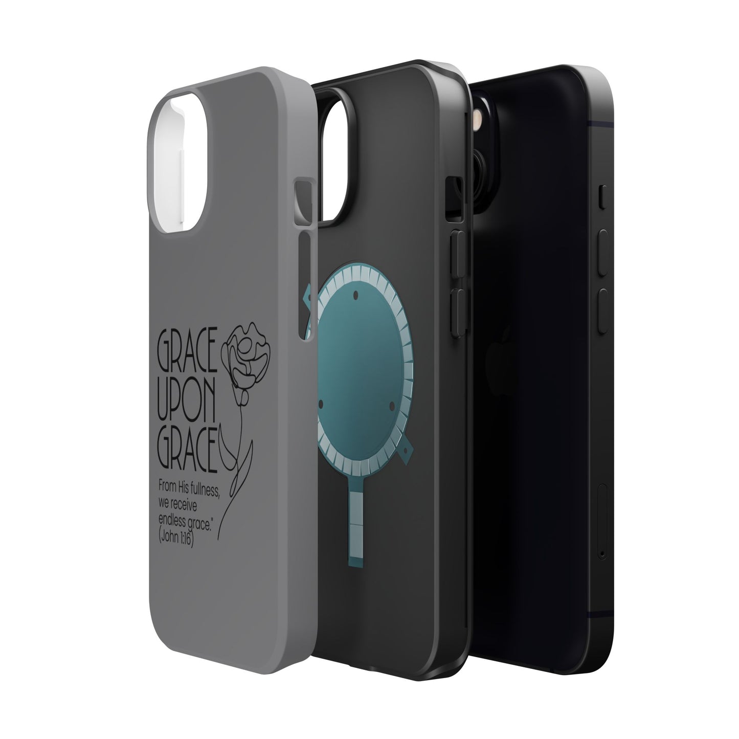 Inspirational Magnetic Phone Case - 'Grace Upon Grace' Design