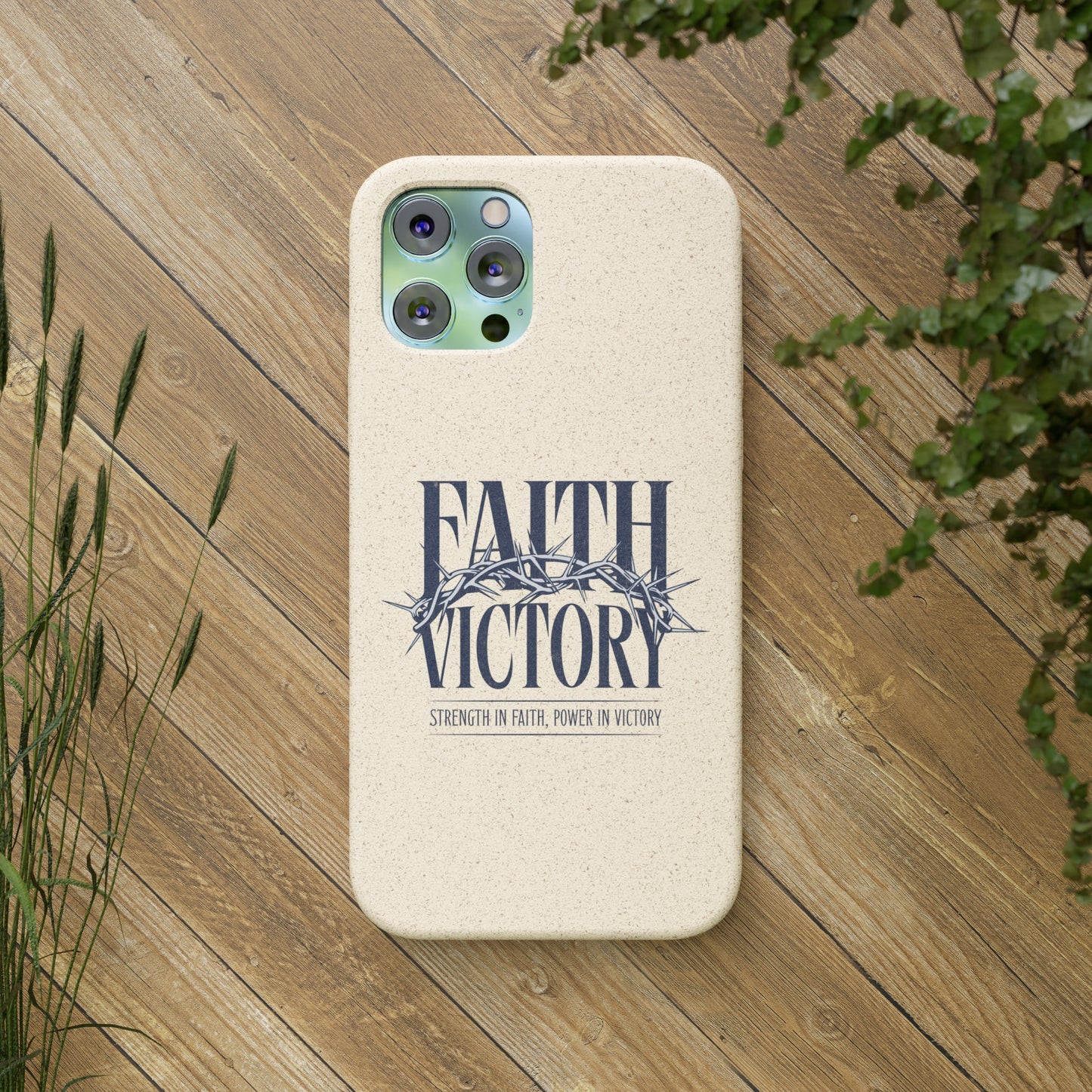 Biodegradable Phone Case - Faith & Victory Design