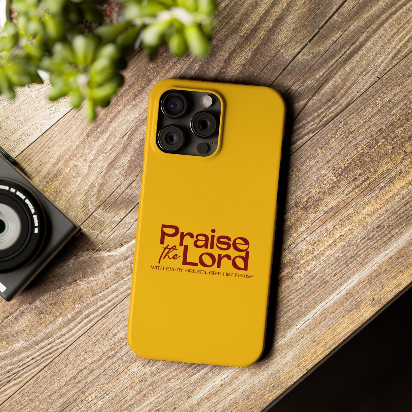 Praise the Lord Slim Phone Case - Inspirational Christian Design