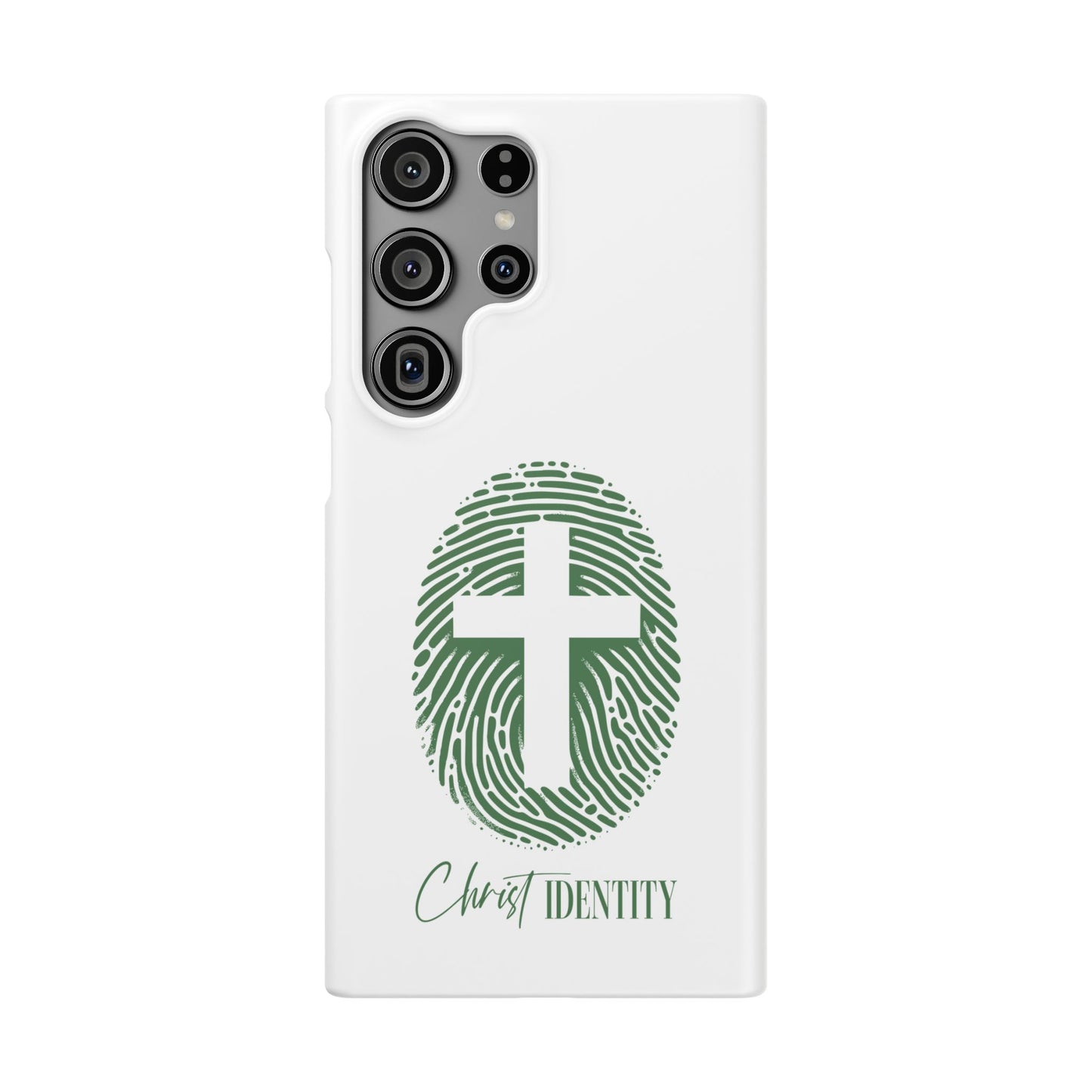 Inspirational Christ Identity Snap Case - Faith-Based Phone Cover