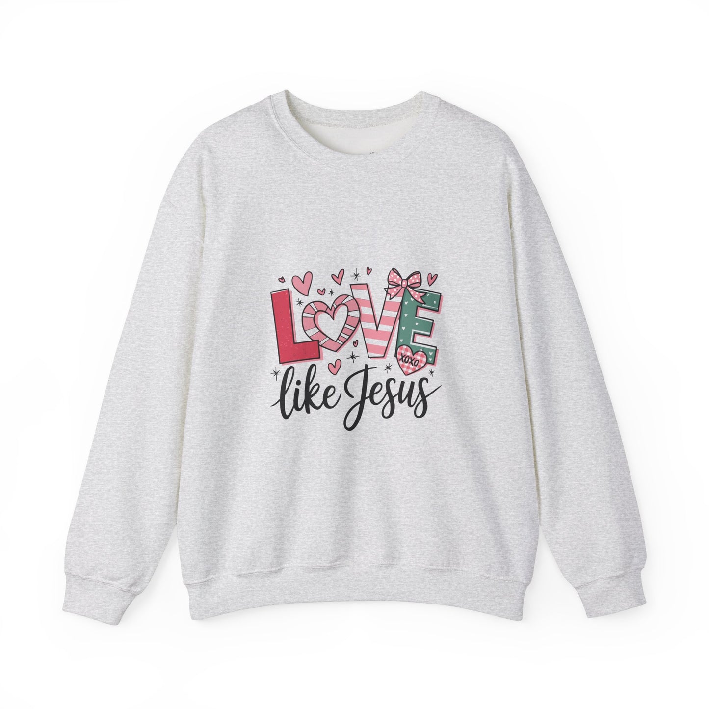Love Like Jesus Sweatshirt, Cozy Unisex Crewneck, Christian Gift, Inspirational Apparel, Faith-Based Fashion, Spring & Winter Wear