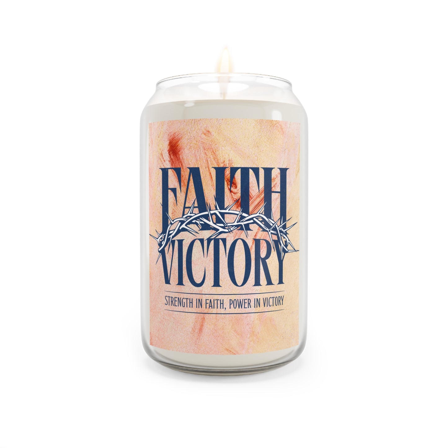 Faith & Victory Scented Candle | Inspirational Home Décor, Gift for Spirituality, Relaxation, Events, Housewarming