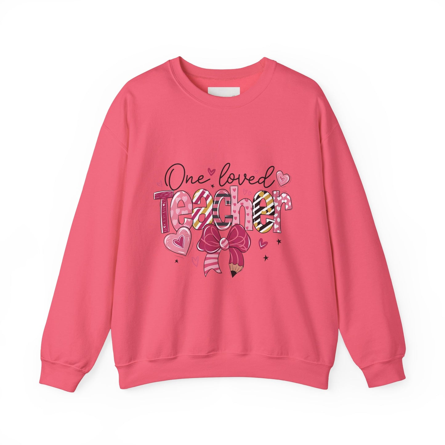 One Loved Teacher Sweatshirt, Gift for Teacher, Educational Apparel, Teacher Appreciation, Classroom Style, Unisex Crewneck