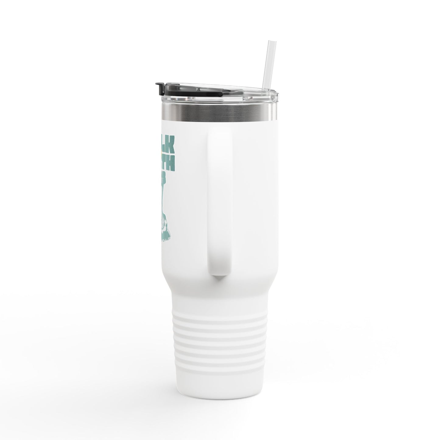 Motivational Insulated Travel Mug - 40oz Outdoor Adventure Cup