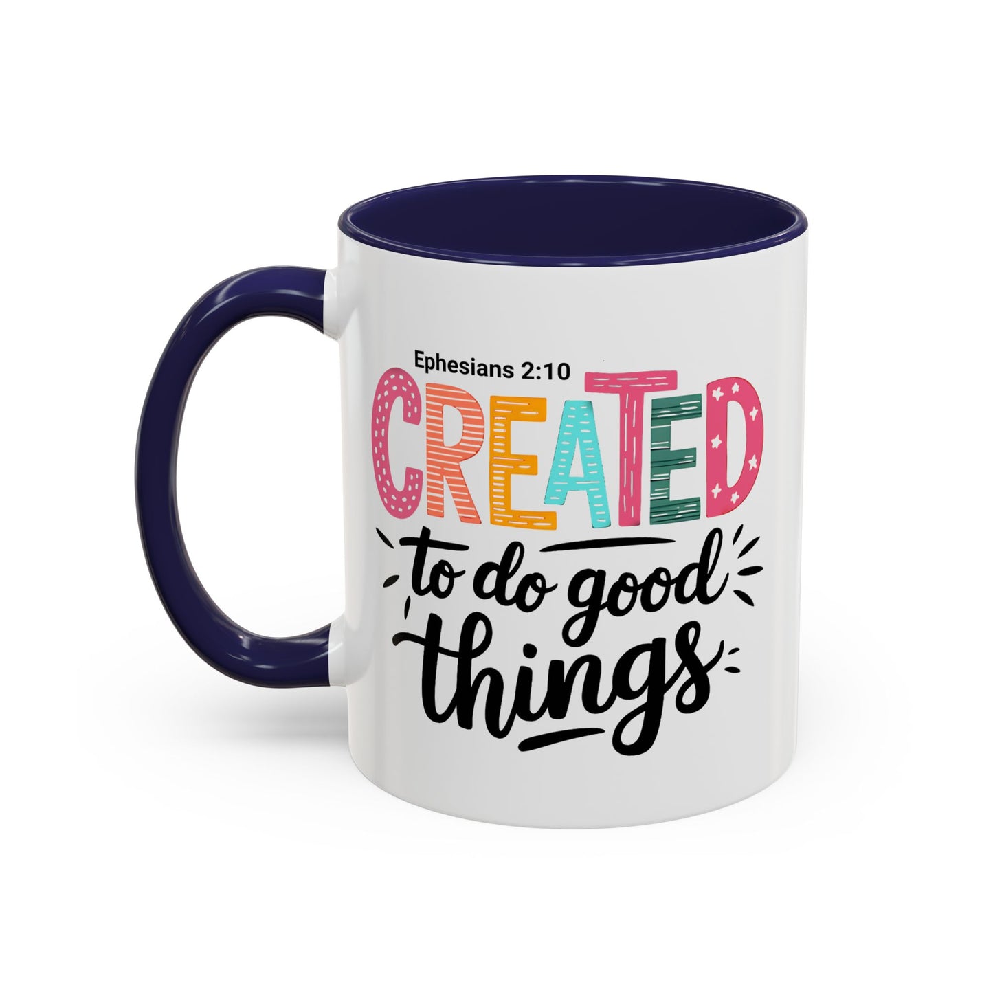 Inspirational Accent Coffee Mug - Perfect for Gifts, Home Decor, Faith-Based Inspirations, Motivational Quotes, Christian Encouragement