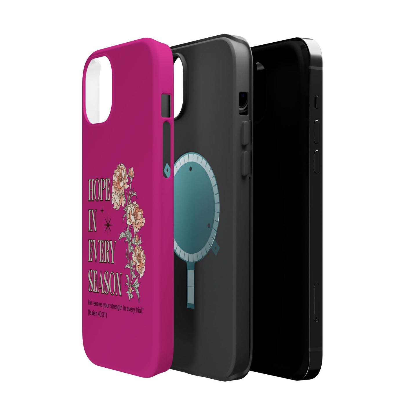 Inspirational Floral Magnetic Tough Case - "Hope in Every Season"