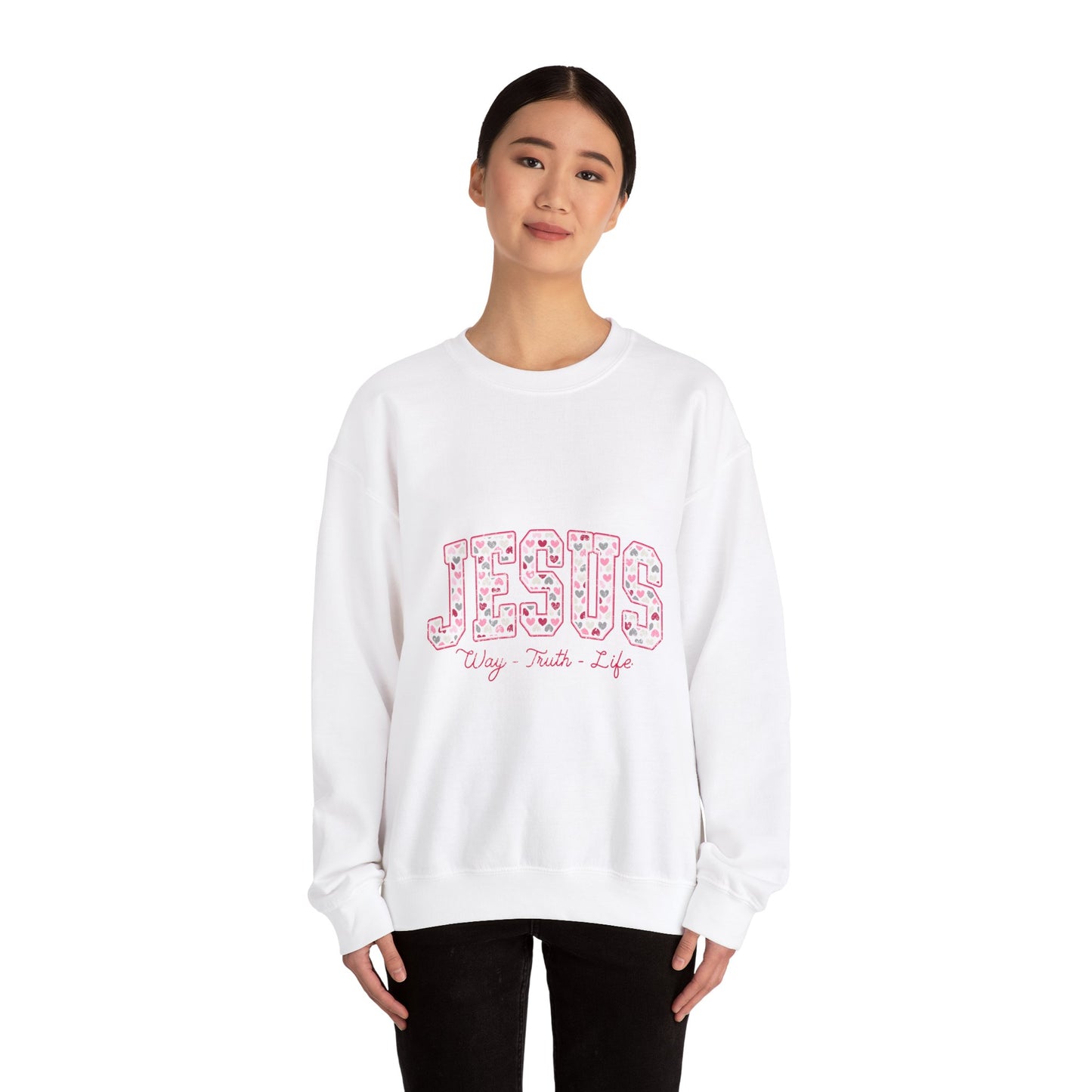 Inspirational Jesus Crewneck Sweatshirt - Faith-Based Apparel, Christian Gift, Cozy Style, Casual Wear, Spiritual Vibe