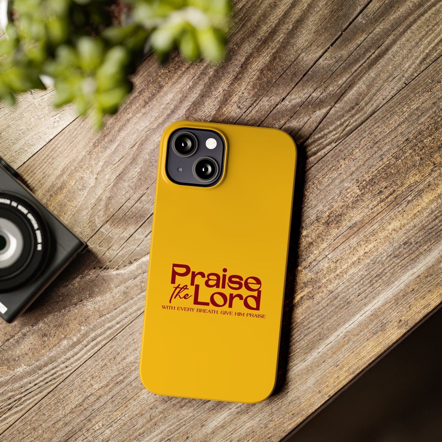 Praise the Lord Slim Phone Case - Inspirational Christian Design