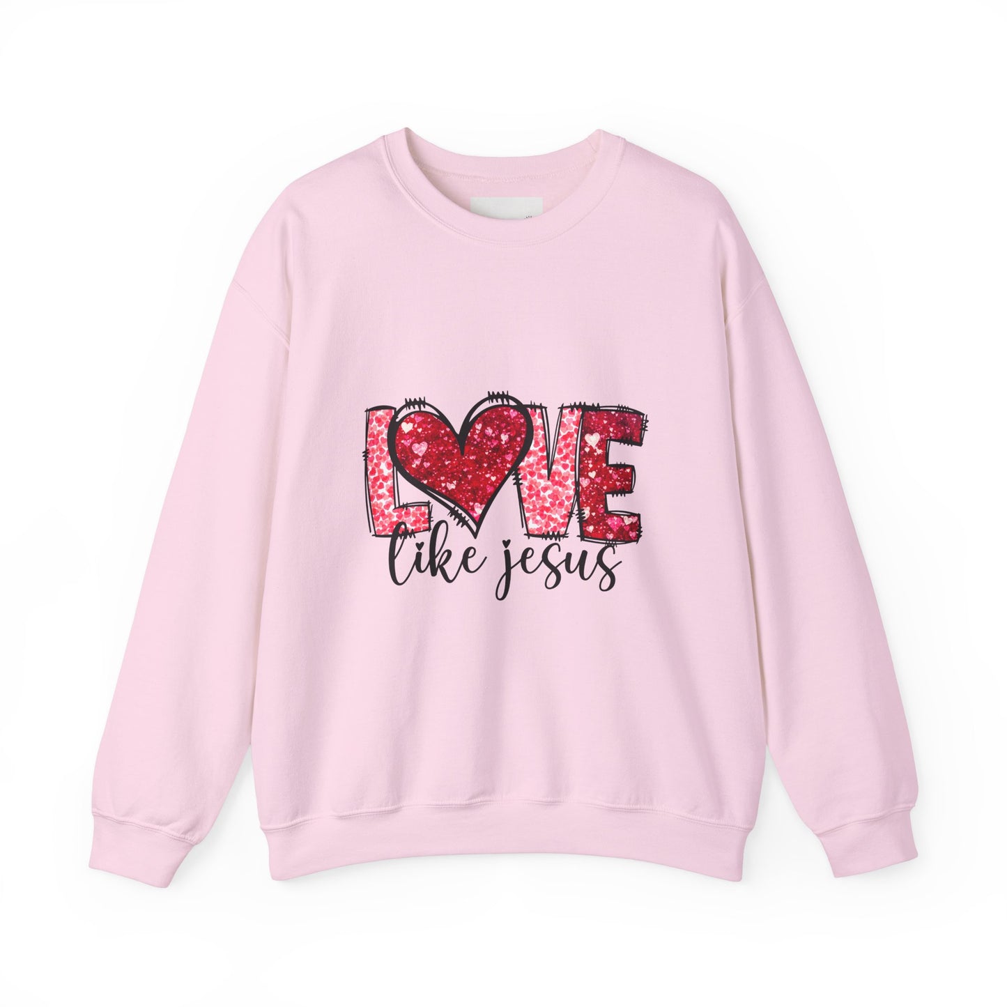 Love Like Jesus Crewneck Sweatshirt, Faithful Christians Gift, Cozy Christian Apparel, Inspirational Sweatshirt, Religious Gifts
