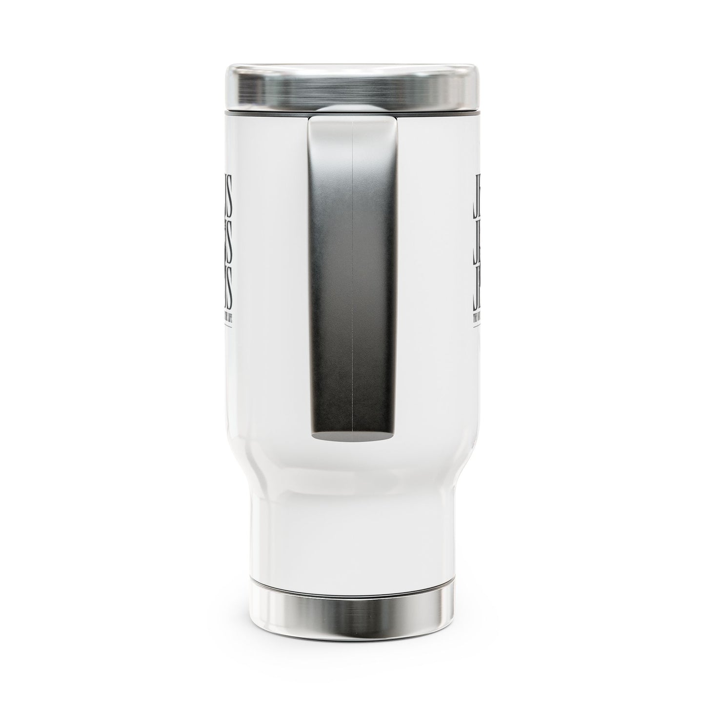 Inspirational Stainless Steel Travel Mug – "Jesus: The Way, The Truth, The Life" - Perfect for Everyday Motivation and Faith Sharing