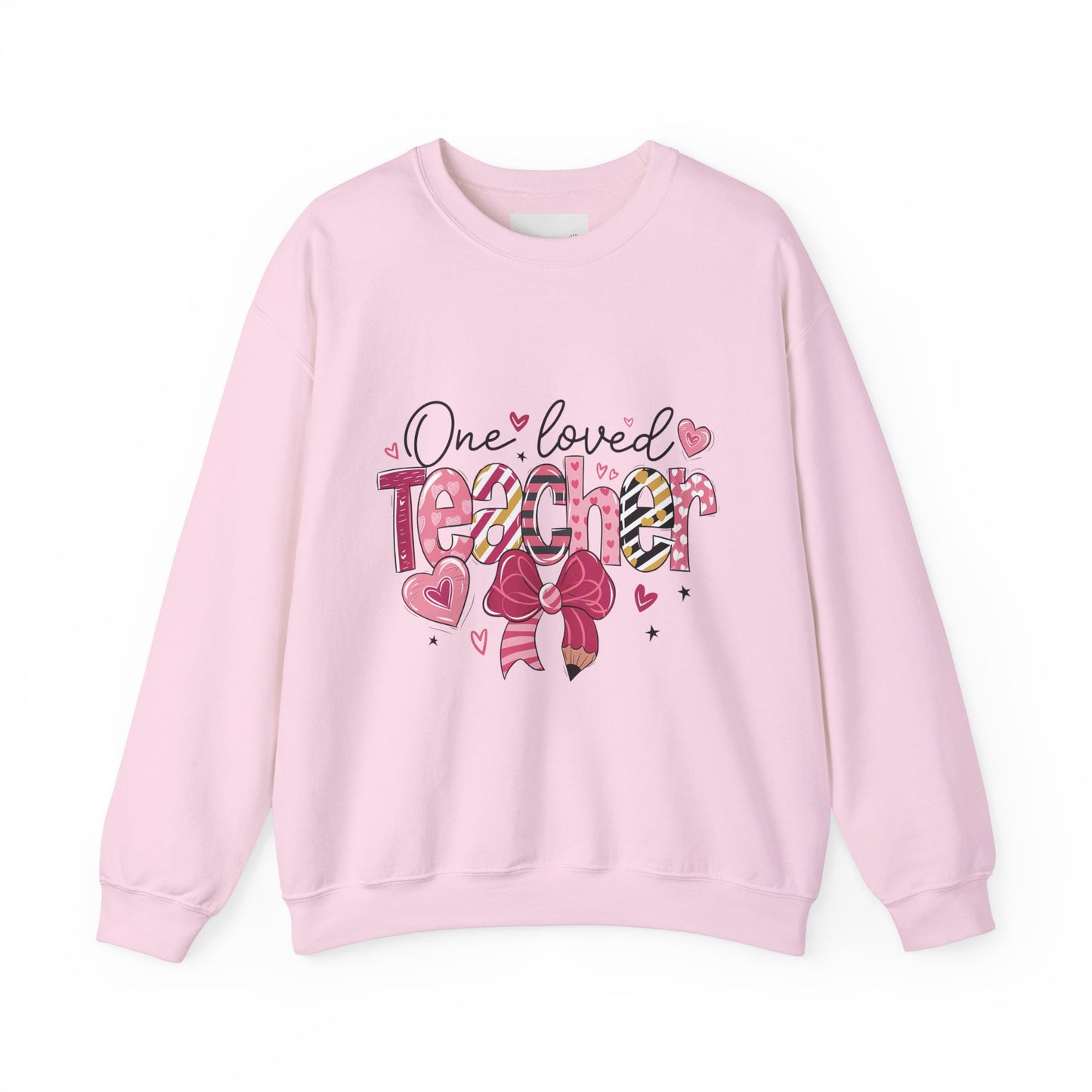One Loved Teacher Sweatshirt, Gift for Teacher, Educational Apparel, Teacher Appreciation, Classroom Style, Unisex Crewneck