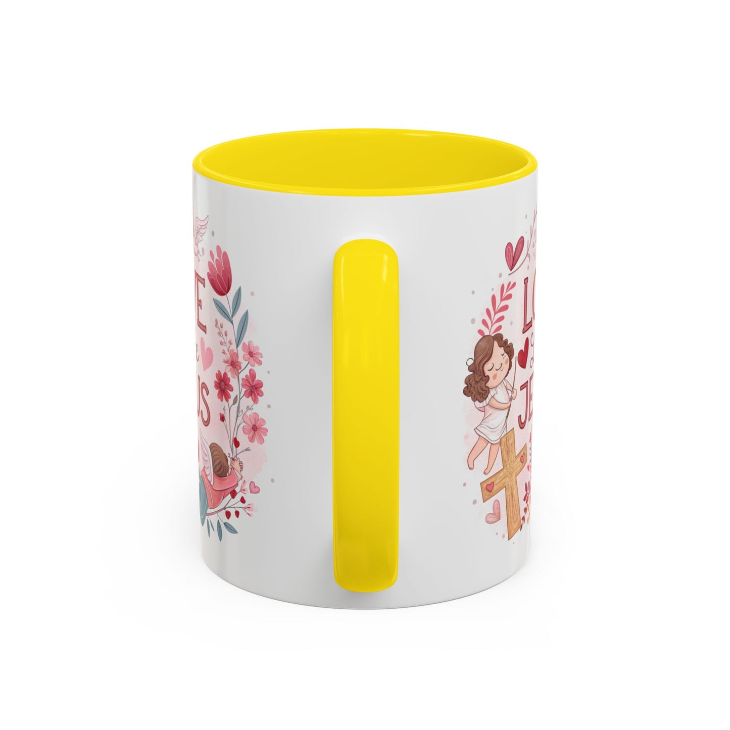 Inspirational Accent Coffee Mug - "Love Like Jesus" Design, Motivational Gift for Christians, Religious Home Decor, Unique Coffee Lover's