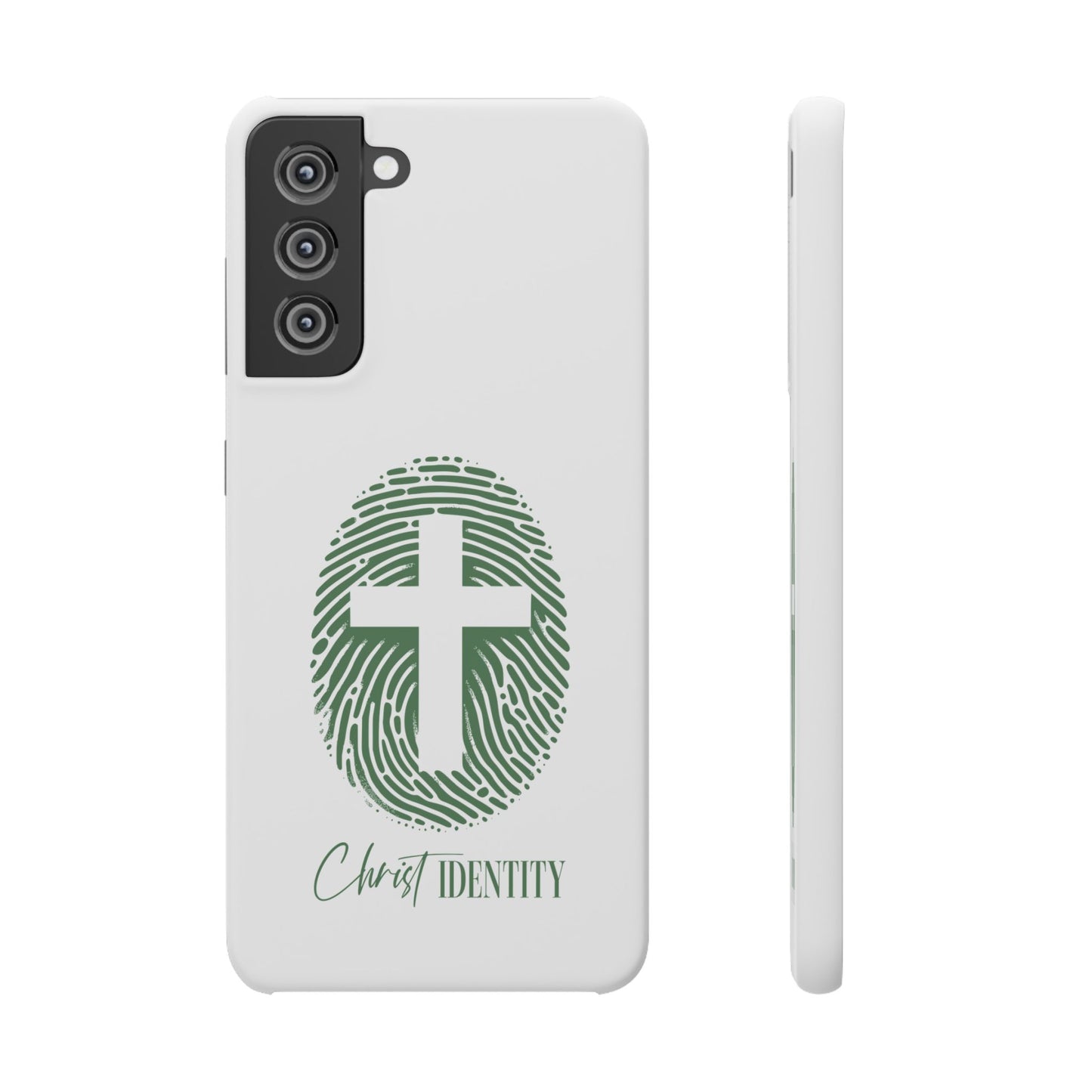 Inspirational Christ Identity Snap Case - Faith-Based Phone Cover