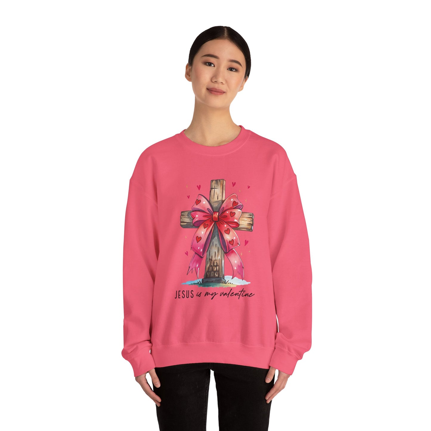 Faith-Inspired Crewneck Sweatshirt, Cozy Christian Gift, Jesus Love Apparel, Church Sweatshirt, Cute Casual Outfit