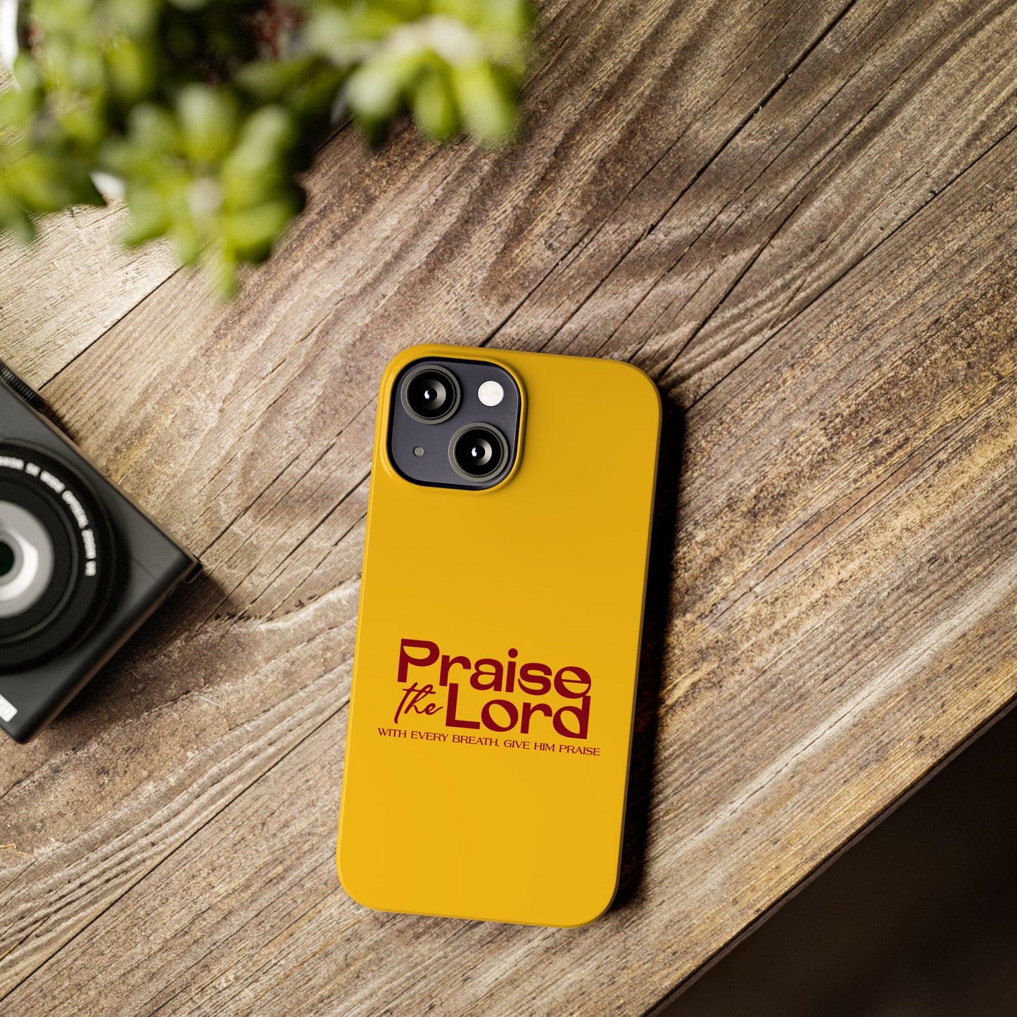 Praise the Lord Slim Phone Case - Inspirational Christian Design