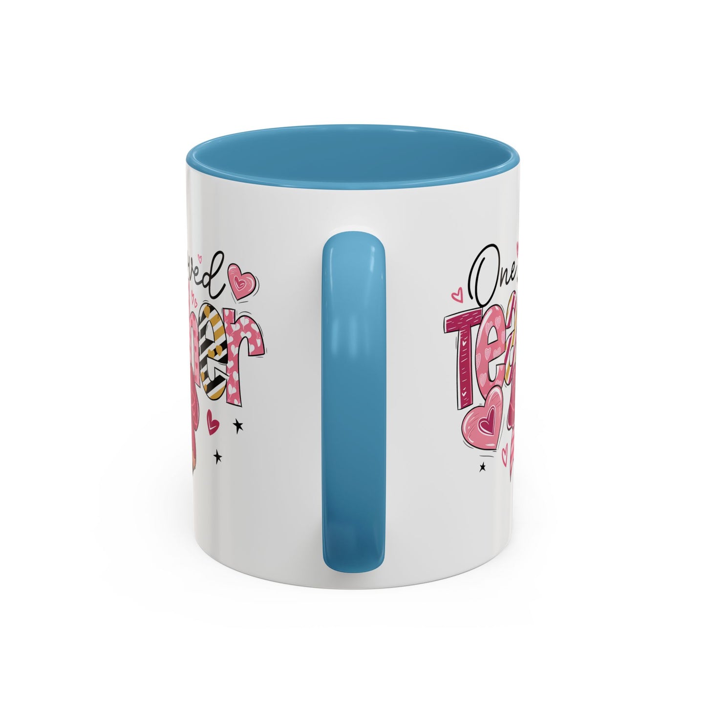 Cute Teacher Coffee Mug - One Loved Teacher Gift, Teacher Appreciation, Back to School, Inspirational Mug, Classroom Decor