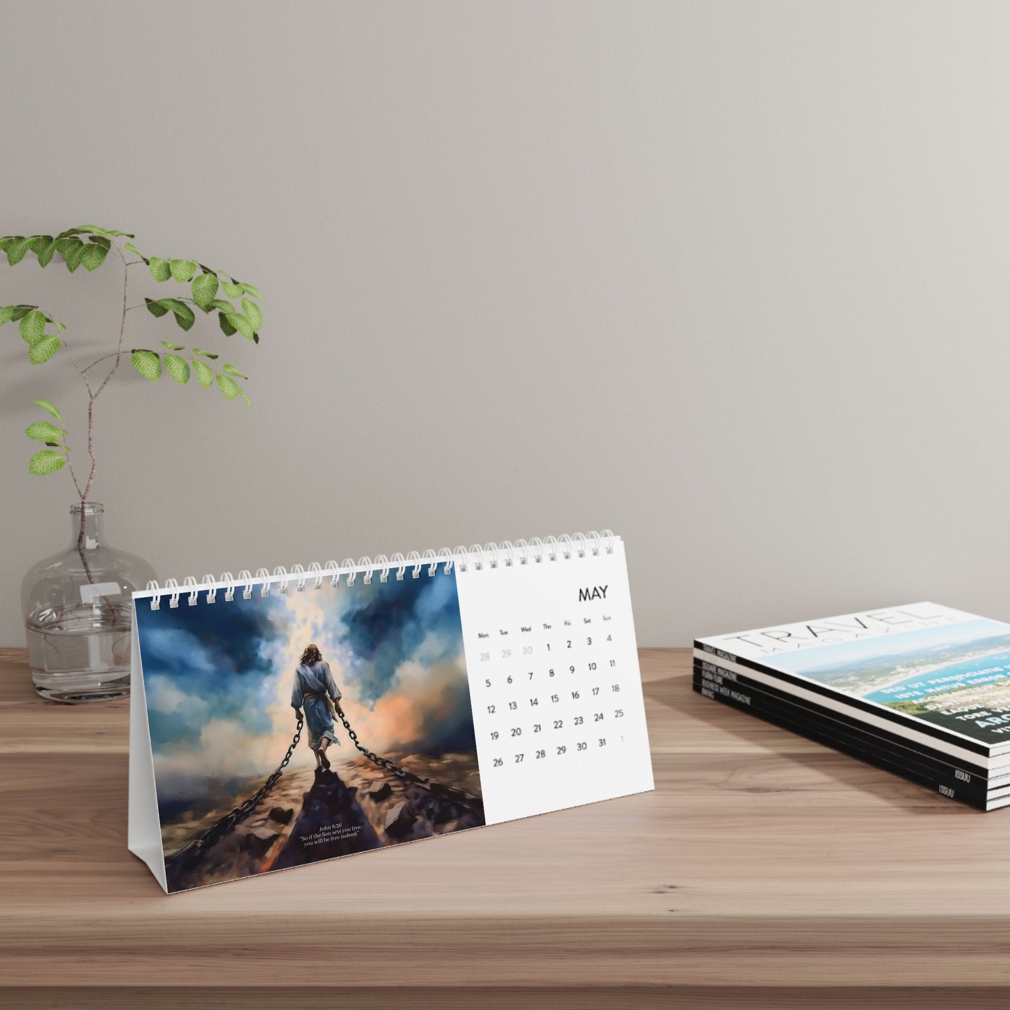 Desk Calendar (2025 grid)