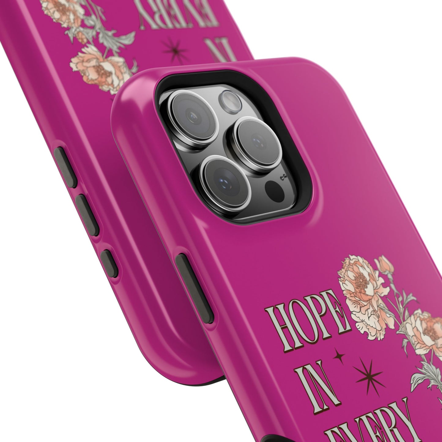 Inspirational Floral Magnetic Tough Case - "Hope in Every Season"