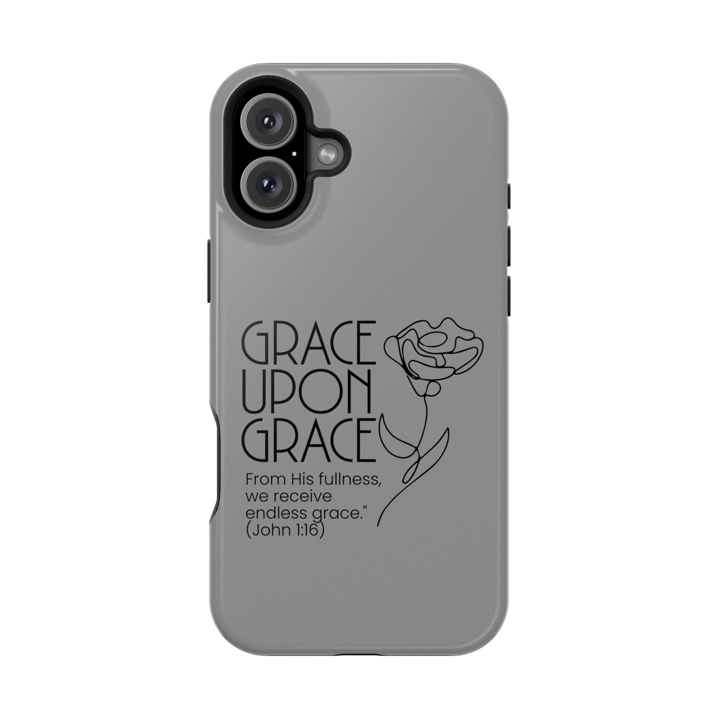 Inspirational Magnetic Phone Case - 'Grace Upon Grace' Design