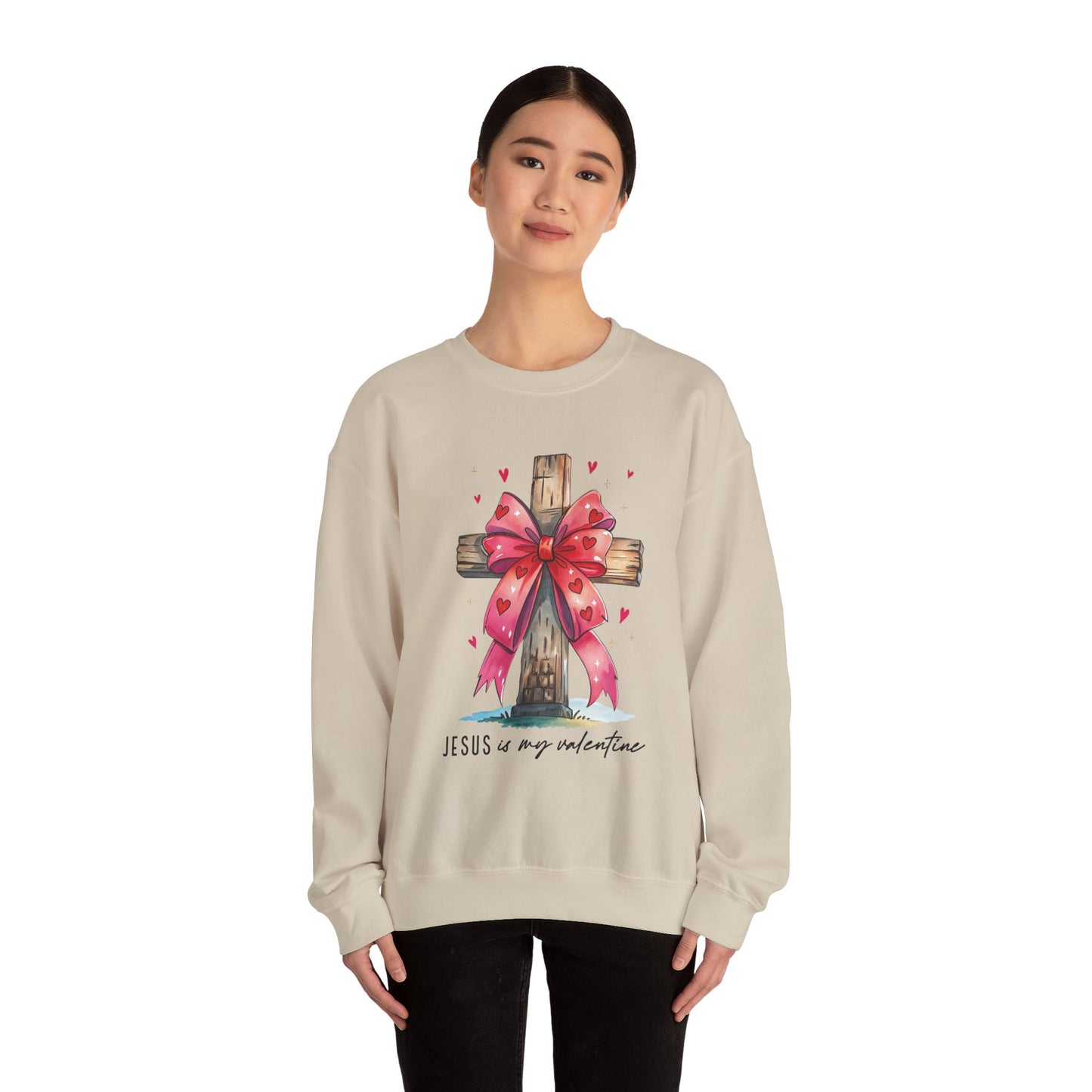 Faith-Inspired Crewneck Sweatshirt, Cozy Christian Gift, Jesus Love Apparel, Church Sweatshirt, Cute Casual Outfit