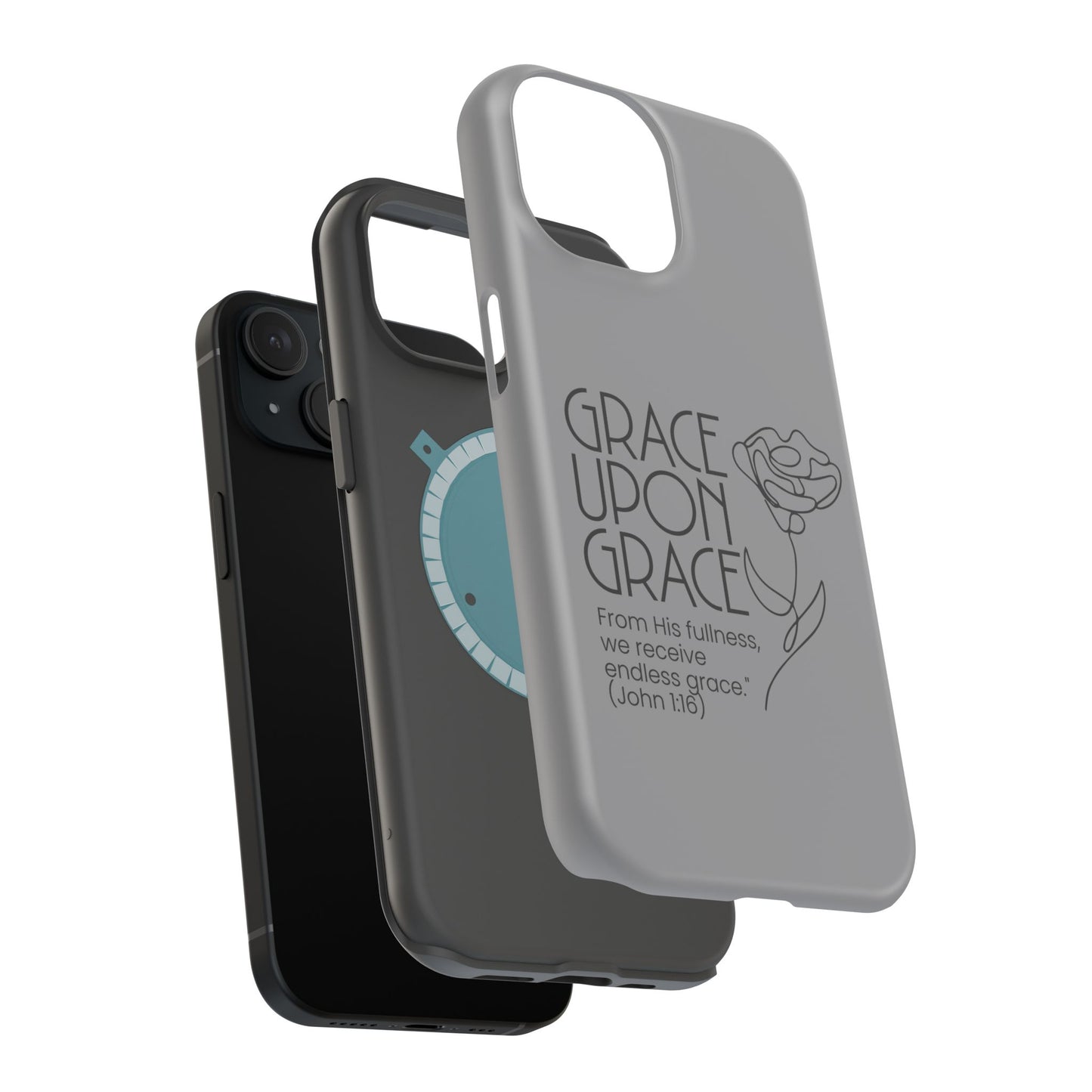 Inspirational Magnetic Phone Case - 'Grace Upon Grace' Design