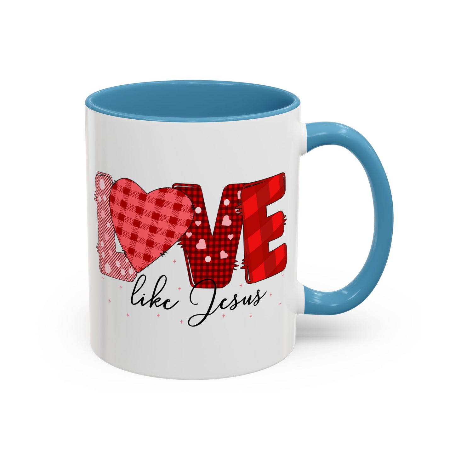 Love Like Jesus Accent Coffee Mug - Perfect Gift for Coffee Lovers, Inspirational Mug for Holidays, Home Décor, Christian Gifts, Home