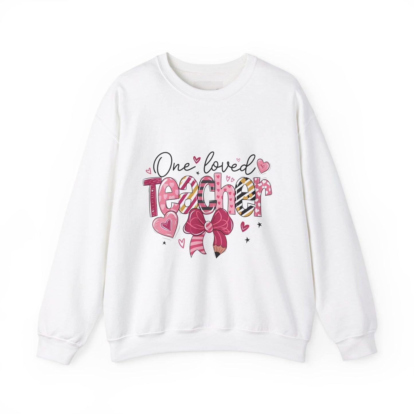 One Loved Teacher Sweatshirt, Gift for Teacher, Educational Apparel, Teacher Appreciation, Classroom Style, Unisex Crewneck