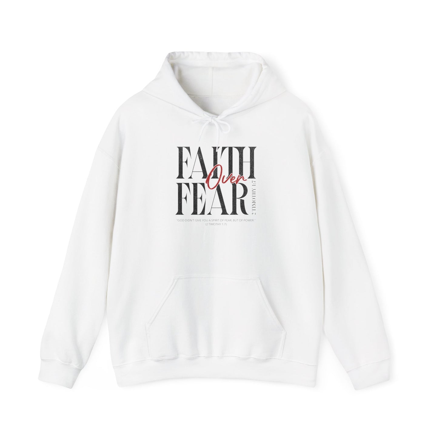 Faith Over Fear Hoodie | Inspirational Sweatshirt for Comfort and Courage, Perfect for Everyday Wear, Gift for Friends, Motivational