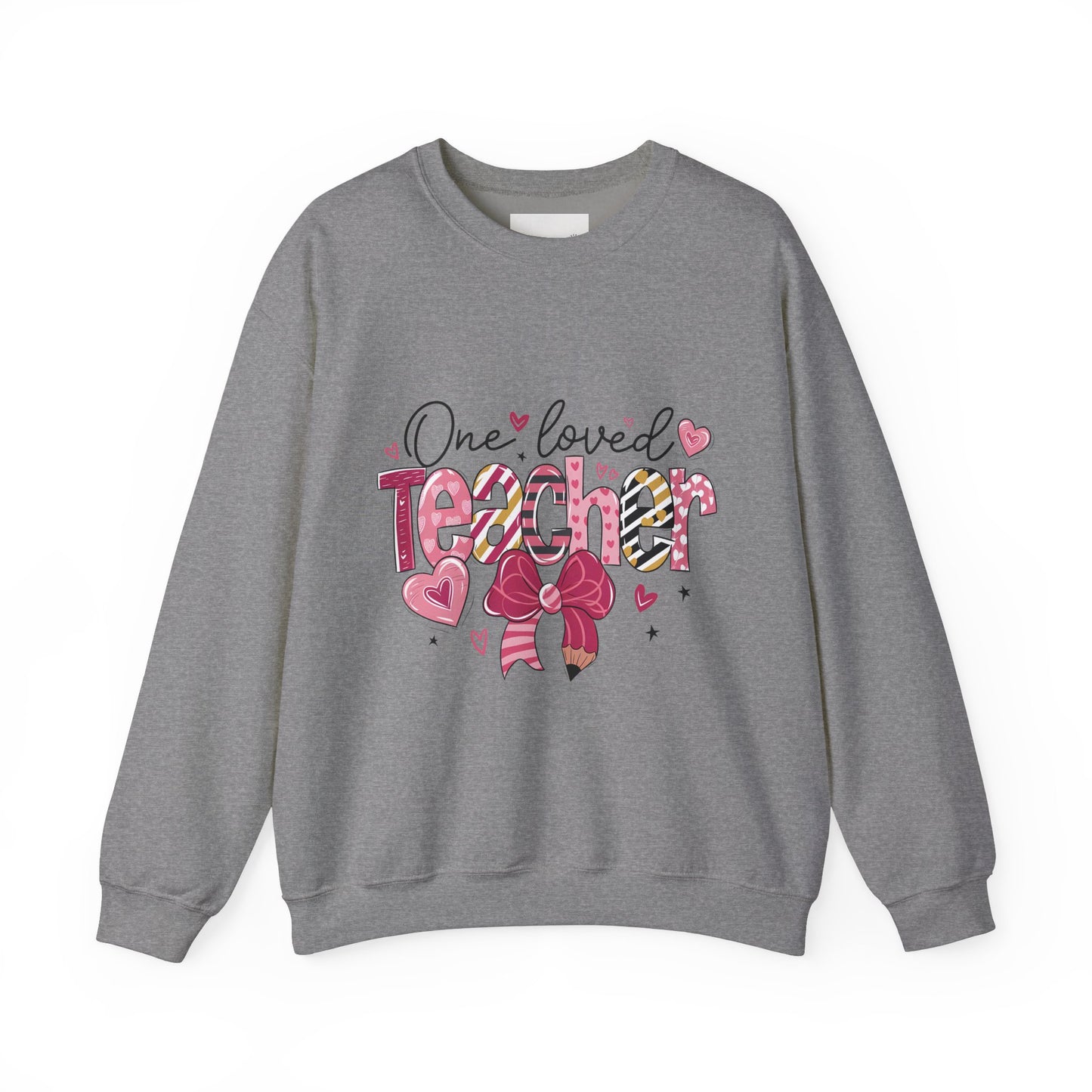 One Loved Teacher Sweatshirt, Gift for Teacher, Educational Apparel, Teacher Appreciation, Classroom Style, Unisex Crewneck