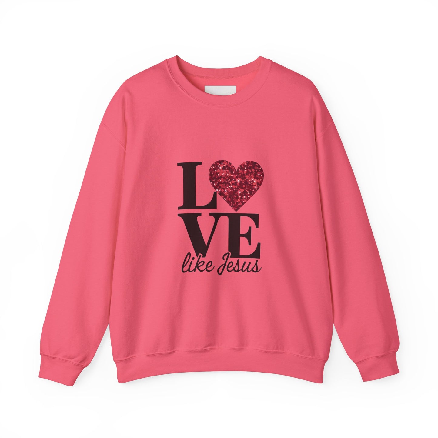 Love Like Jesus Crewneck Sweatshirt, Cozy Christian Apparel, Faith-Based Gift, Religious Fashion, Unisex Sweatshirt